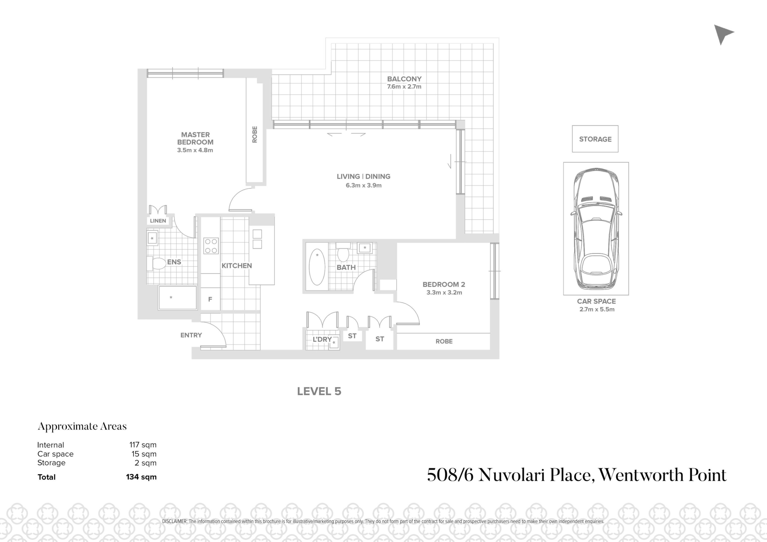508/6 Nuvolari Place, Wentworth Point Sold by Chidiac Realty - floorplan