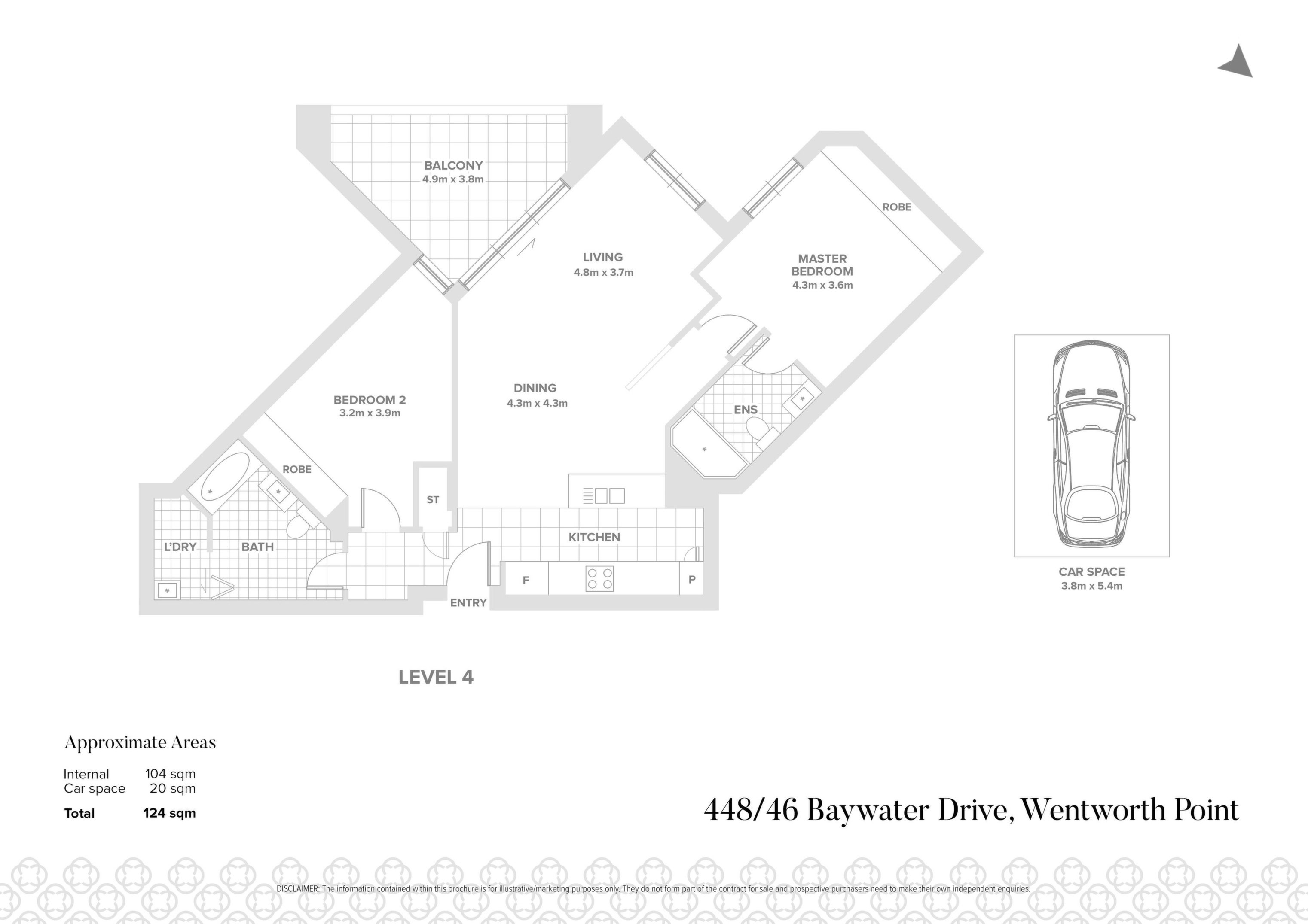 448/46 Baywater Drive, Wentworth Point Sold by Chidiac Realty - floorplan
