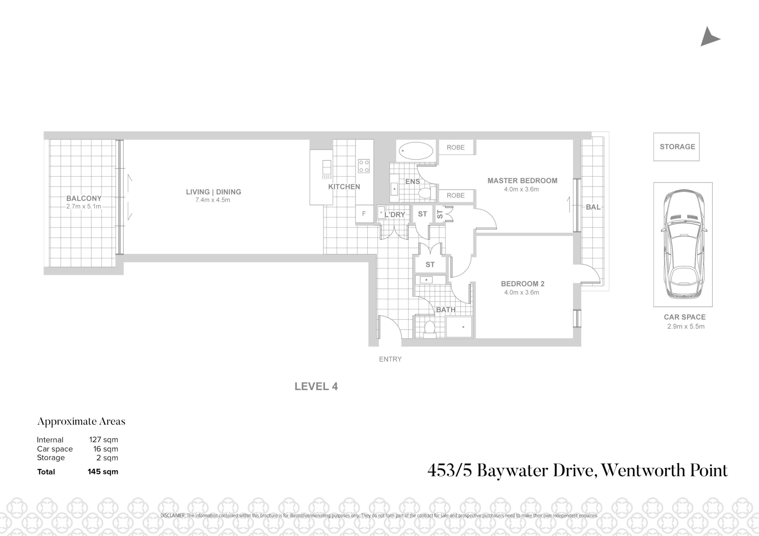 453/5 Baywater Drive, Wentworth Point Sold by Chidiac Realty - floorplan