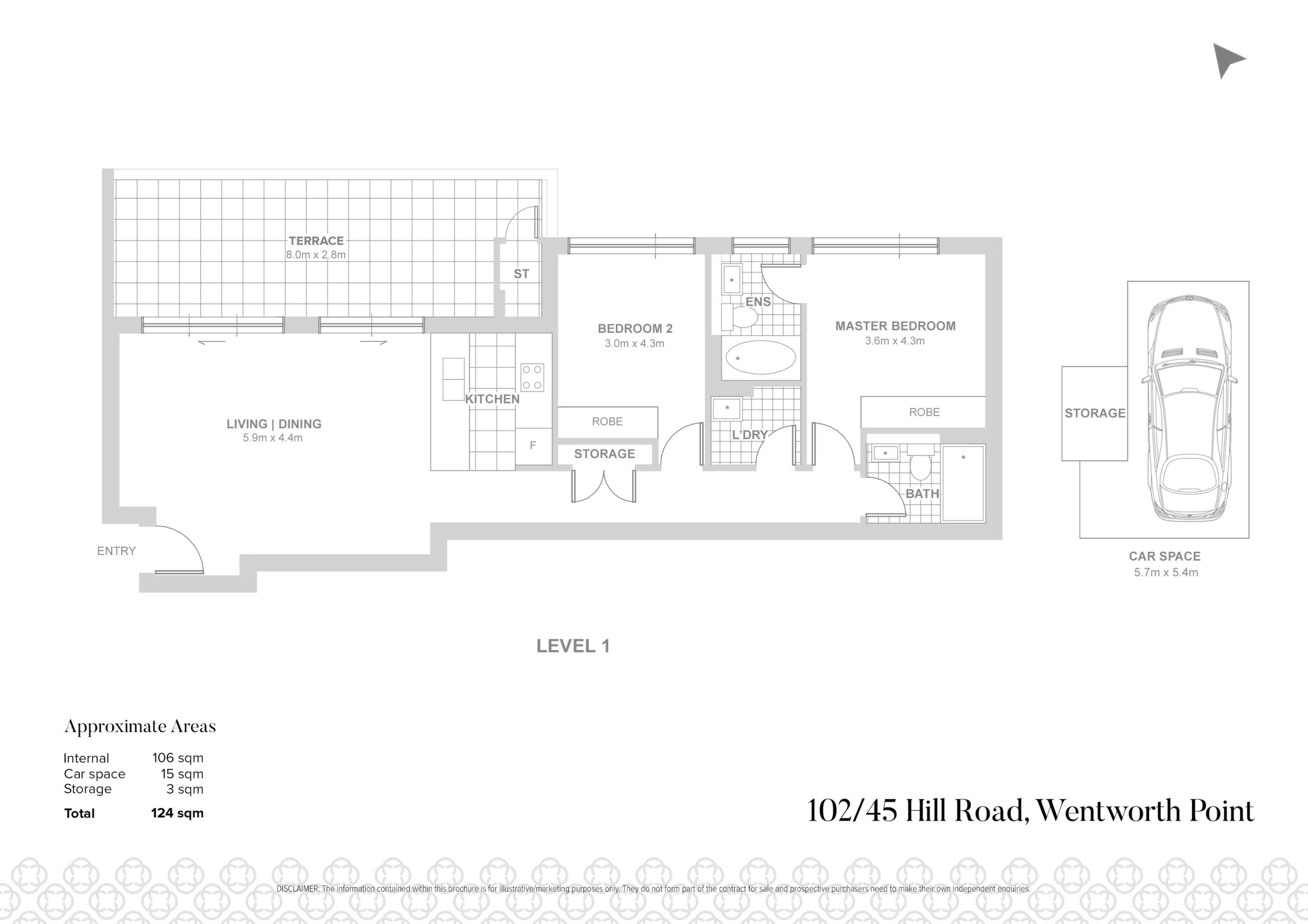 102/45 Hill Road, Wentworth Point Sold by Chidiac Realty - floorplan
