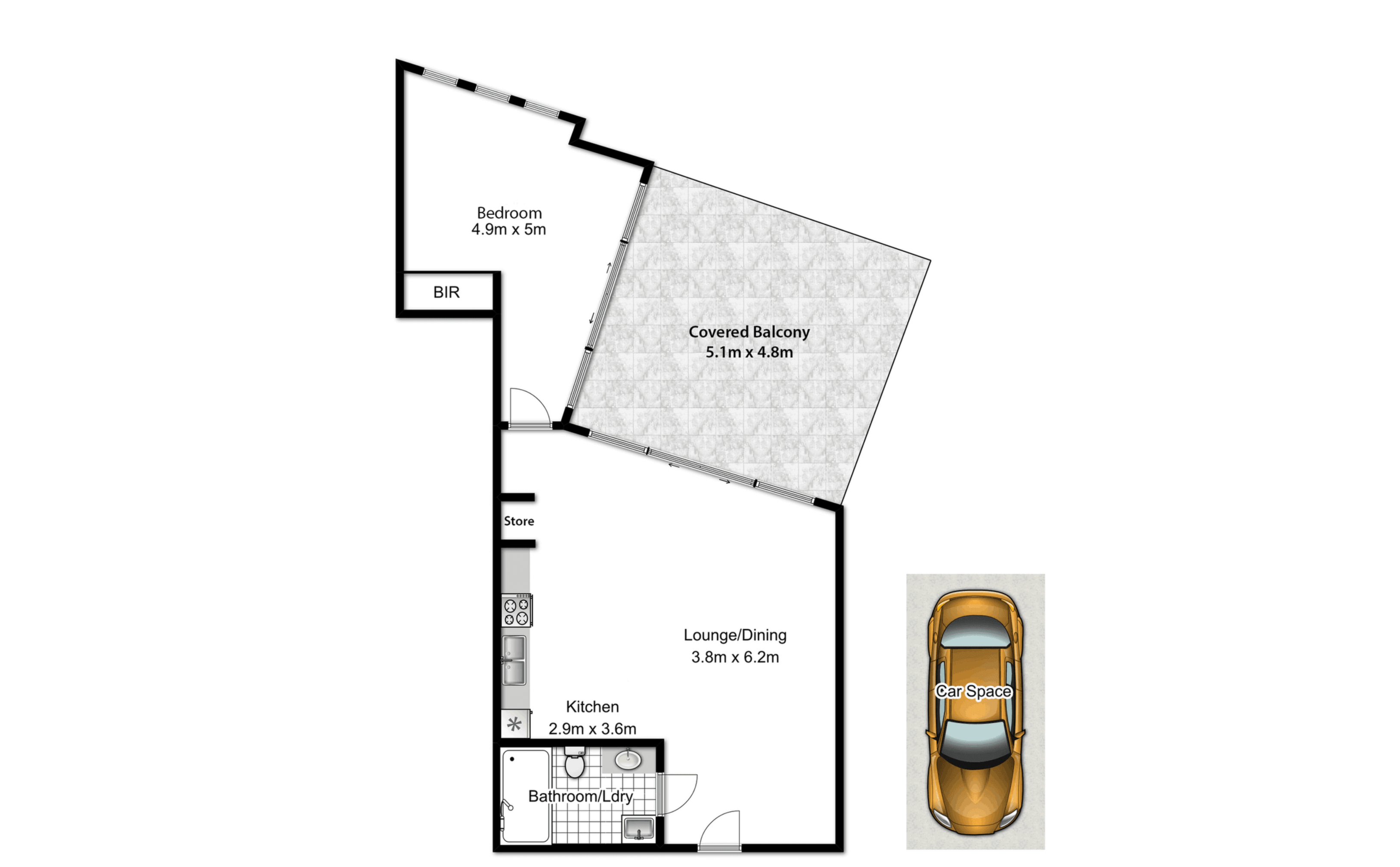 402/77 Ridge Street, Gordon Leased by Chidiac Realty - floorplan