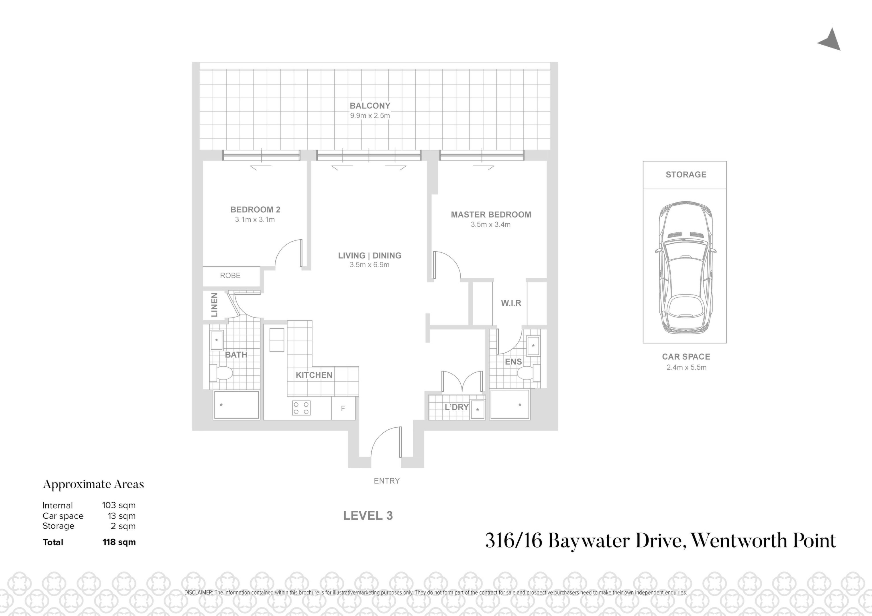 316/16 Baywater Drive, Wentworth Point Sold by Chidiac Realty - floorplan