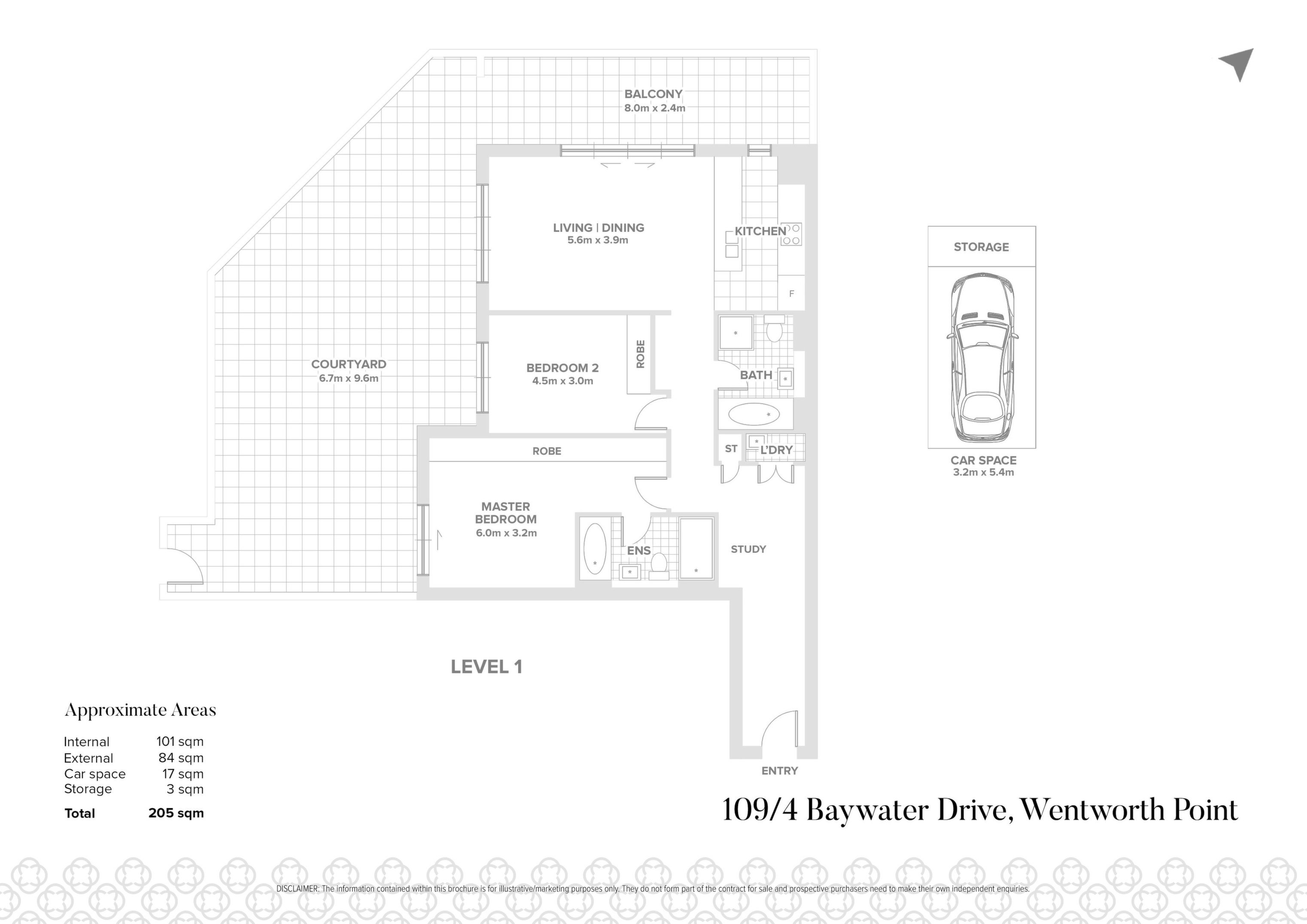 109/4 Baywater Drive, Wentworth Point Sold by Chidiac Realty - floorplan