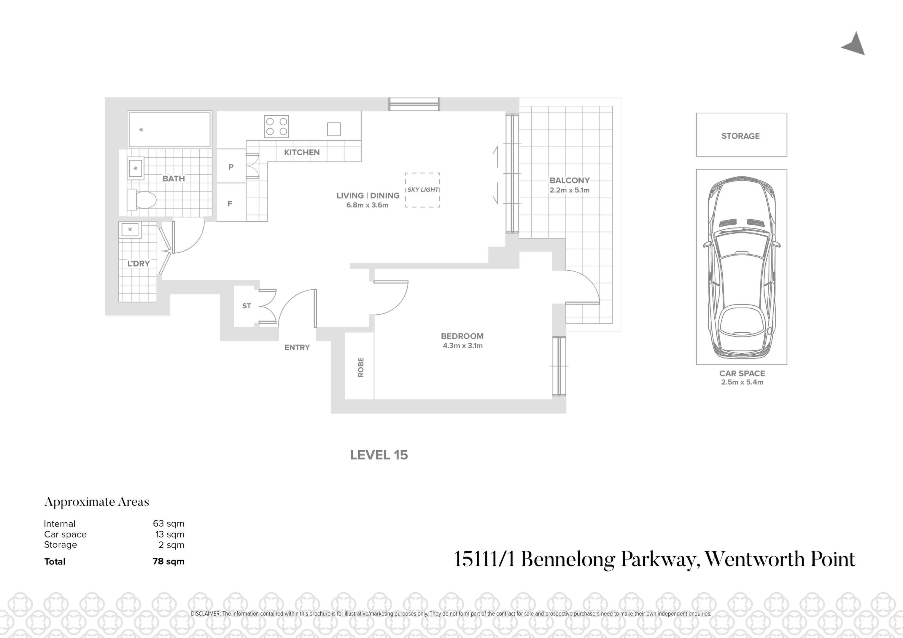 15111/1 Bennelong Parkway, Wentworth Point Sold by Chidiac Realty - floorplan