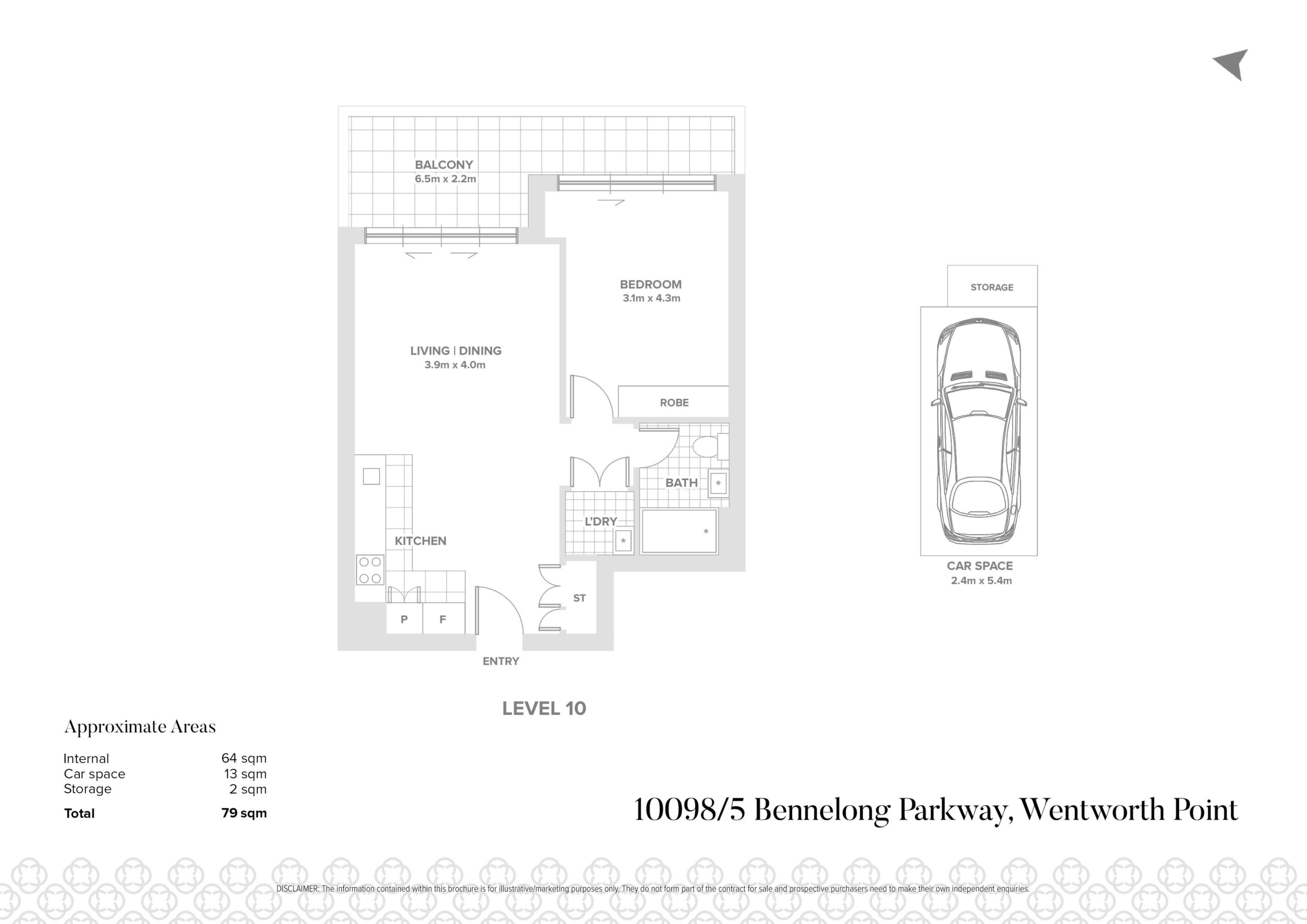 10098/5 Bennelong Parkway, Wentworth Point Sold by Chidiac Realty - floorplan