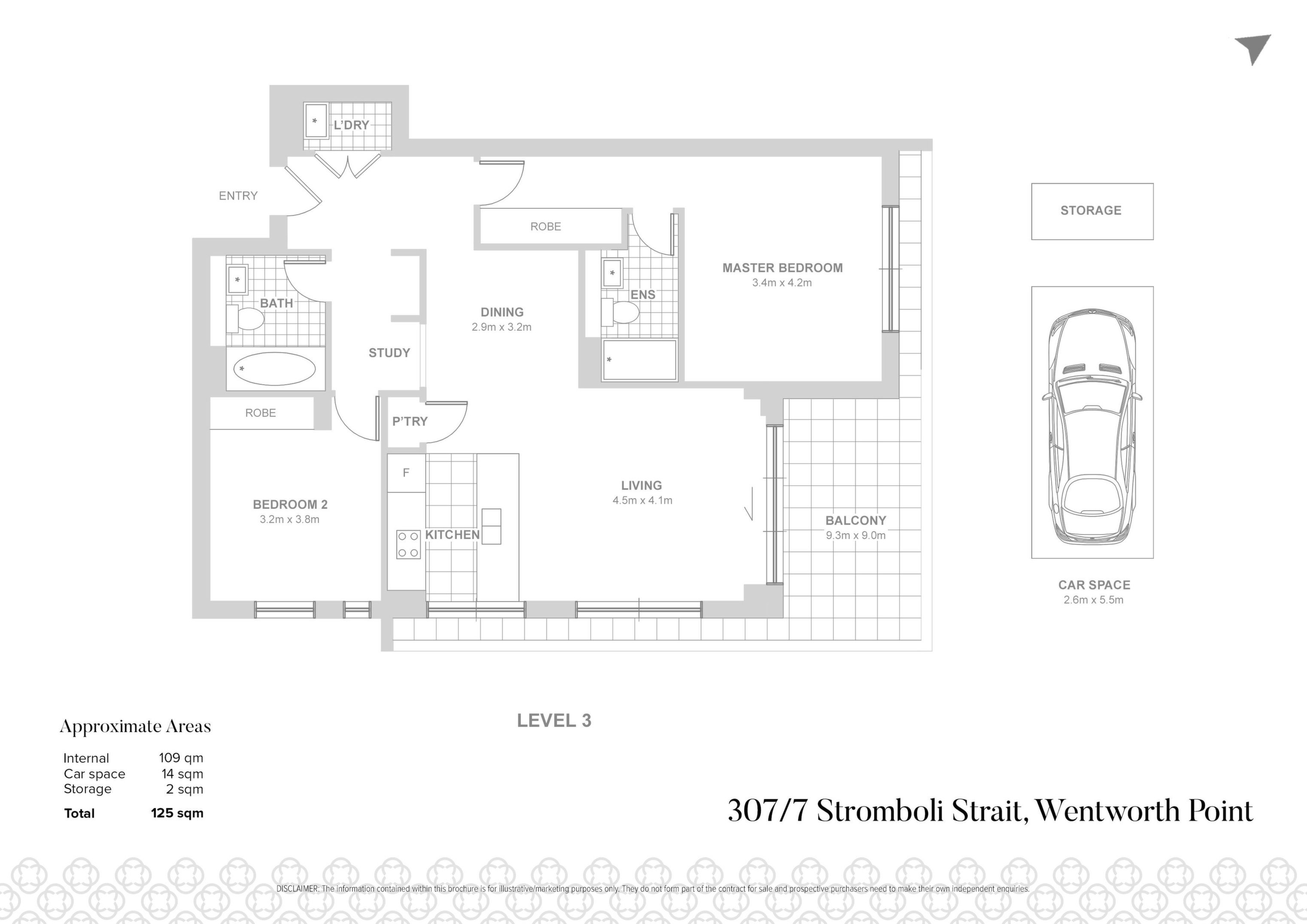 307/7 Stromboli Strait, Wentworth Point Sold by Chidiac Realty - floorplan