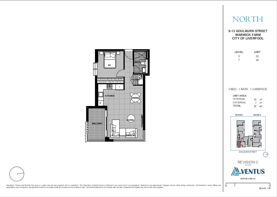 46/9-13 Goulburn Street, Warwick Farm Leased by Chidiac Realty - floorplan
