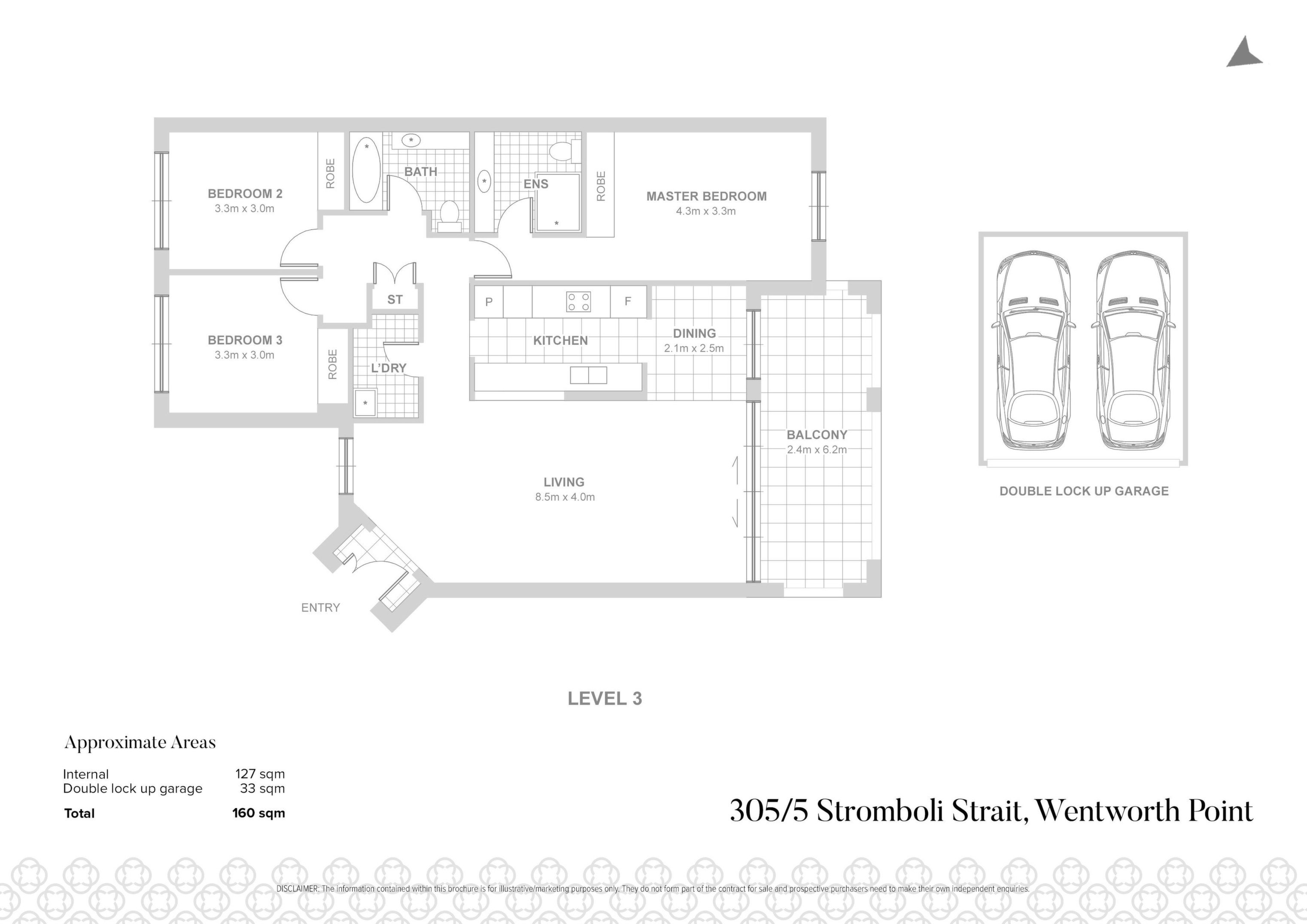 305/5 Stromboli Strait, Wentworth Point Sold by Chidiac Realty - floorplan