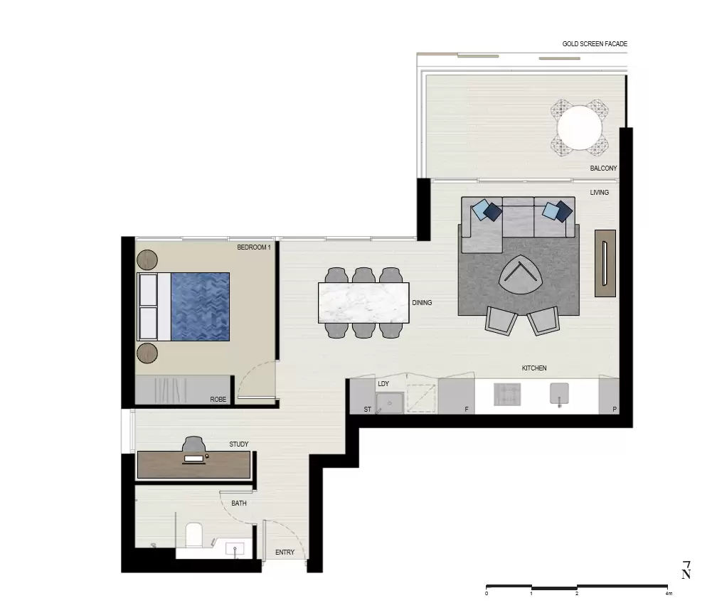 D842/1 Burroway Road, Wentworth Point Leased by Chidiac Realty - floorplan