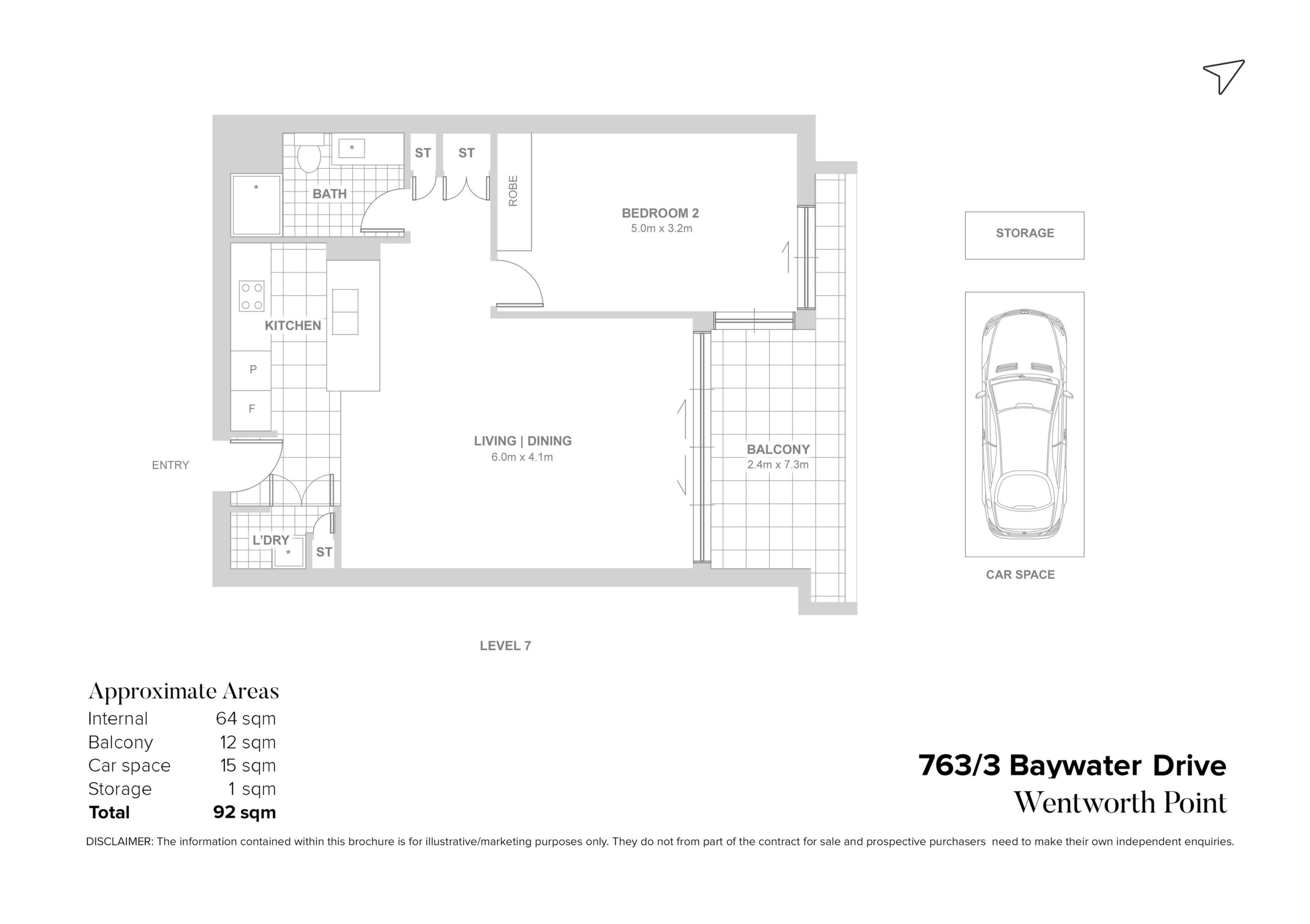 763/3 Baywater Drive, Wentworth Point Sold by Chidiac Realty - floorplan