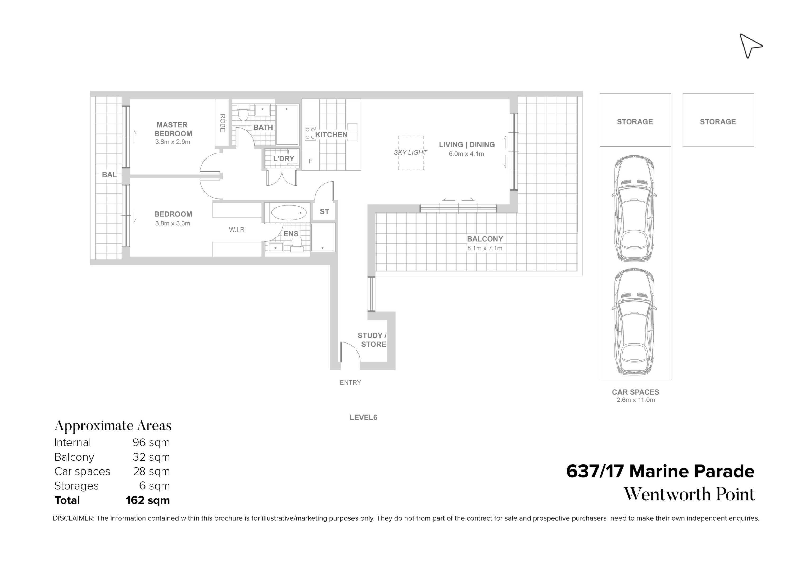 637/17 Marine Parade, Wentworth Point Sold by Chidiac Realty - floorplan