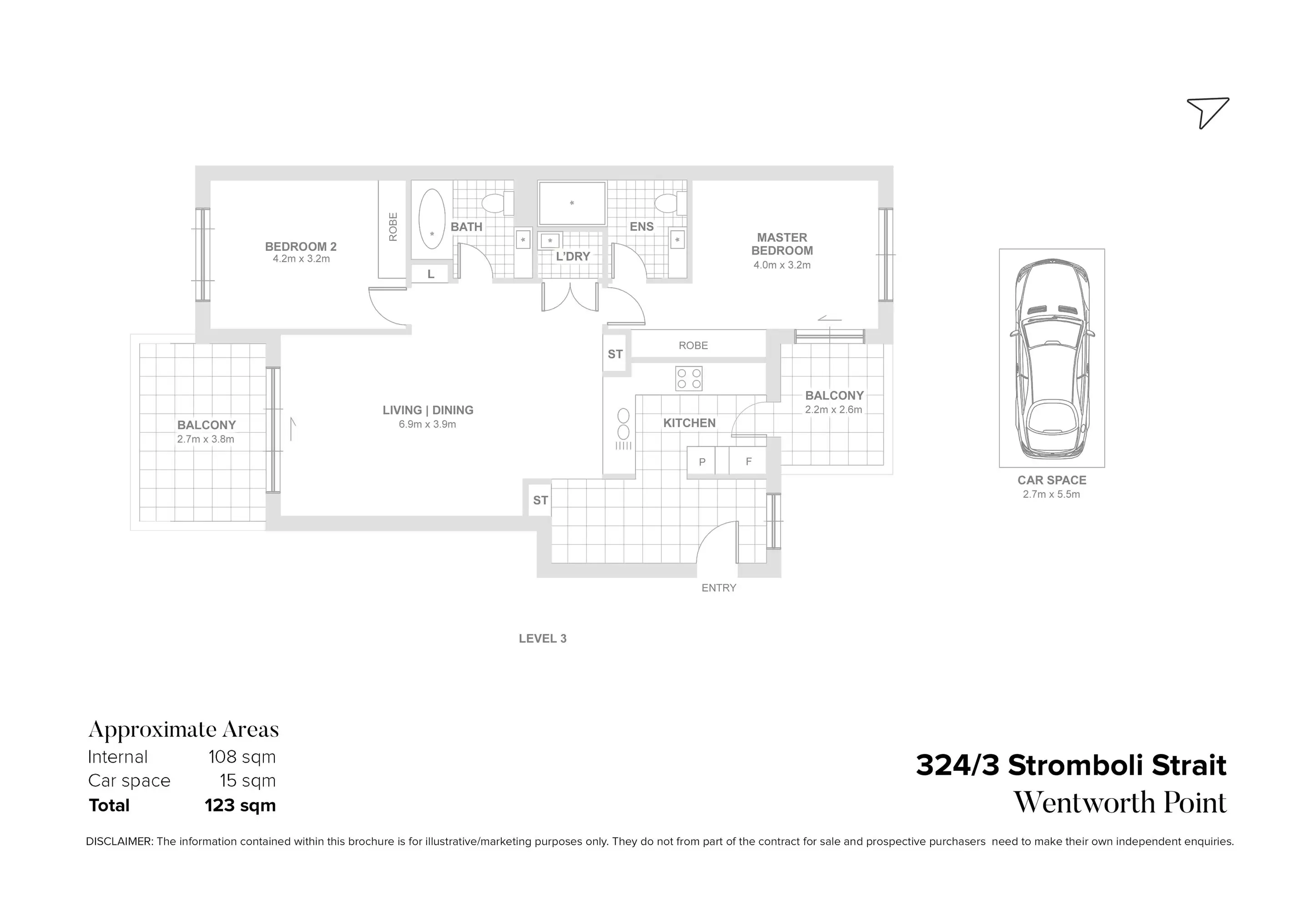 324/3 Stromboli Strait, Wentworth Point Sold by Chidiac Realty - floorplan