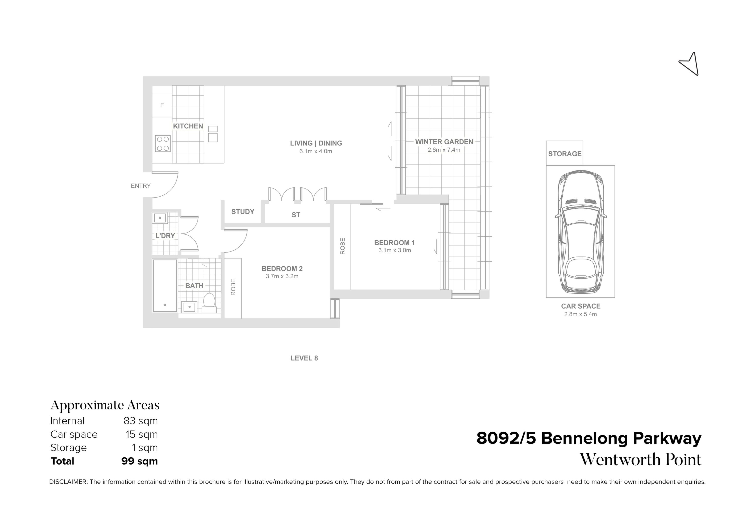 8092/5 Bennelong Parkway, Wentworth Point Sold by Chidiac Realty - floorplan