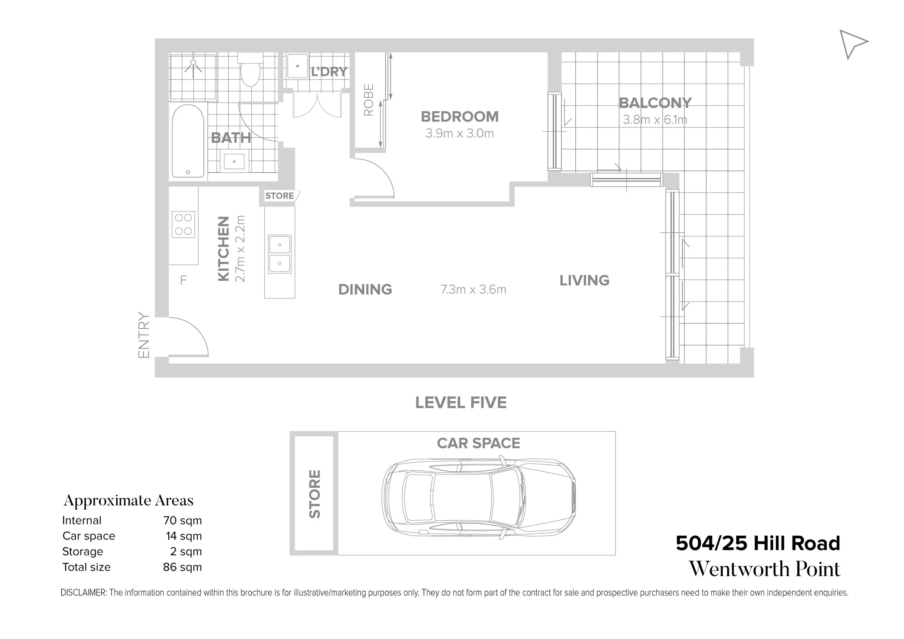 504/25 Hill Road, Wentworth Point Sold by Chidiac Realty - floorplan
