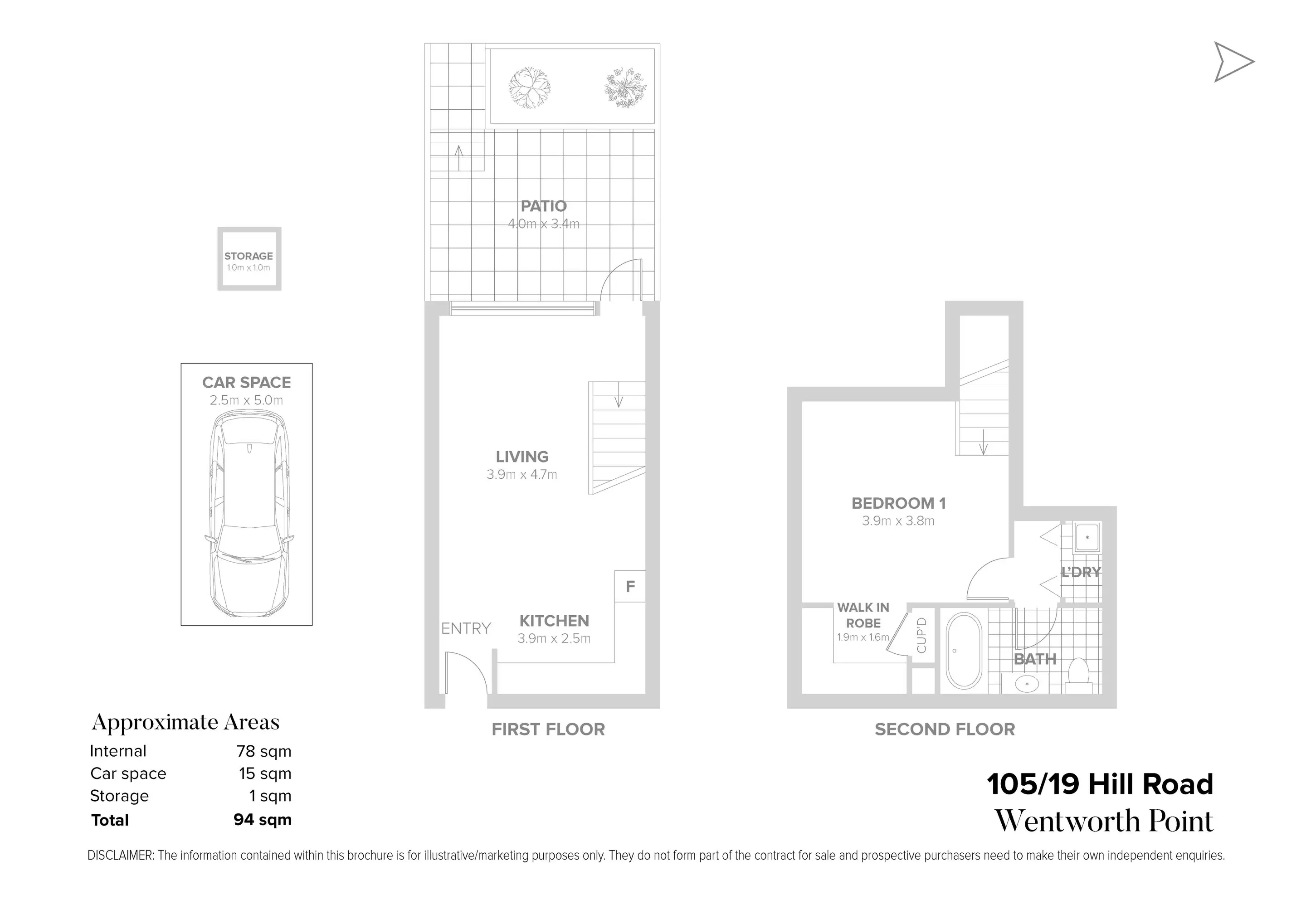 105/19 Hill Road, Wentworth Point Sold by Chidiac Realty - floorplan