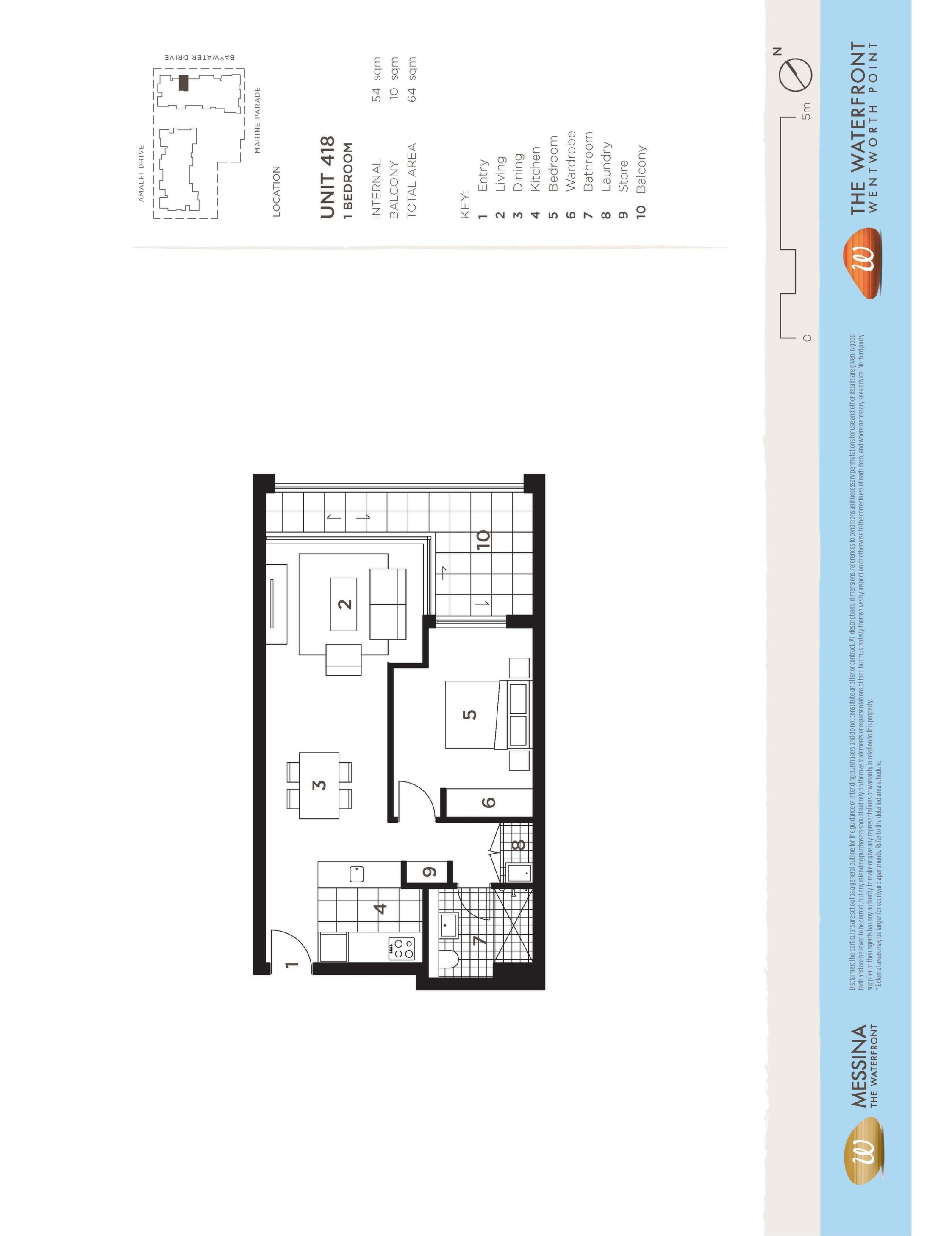 418/8 Baywater Drive, Wentworth Point Leased by Chidiac Realty - floorplan