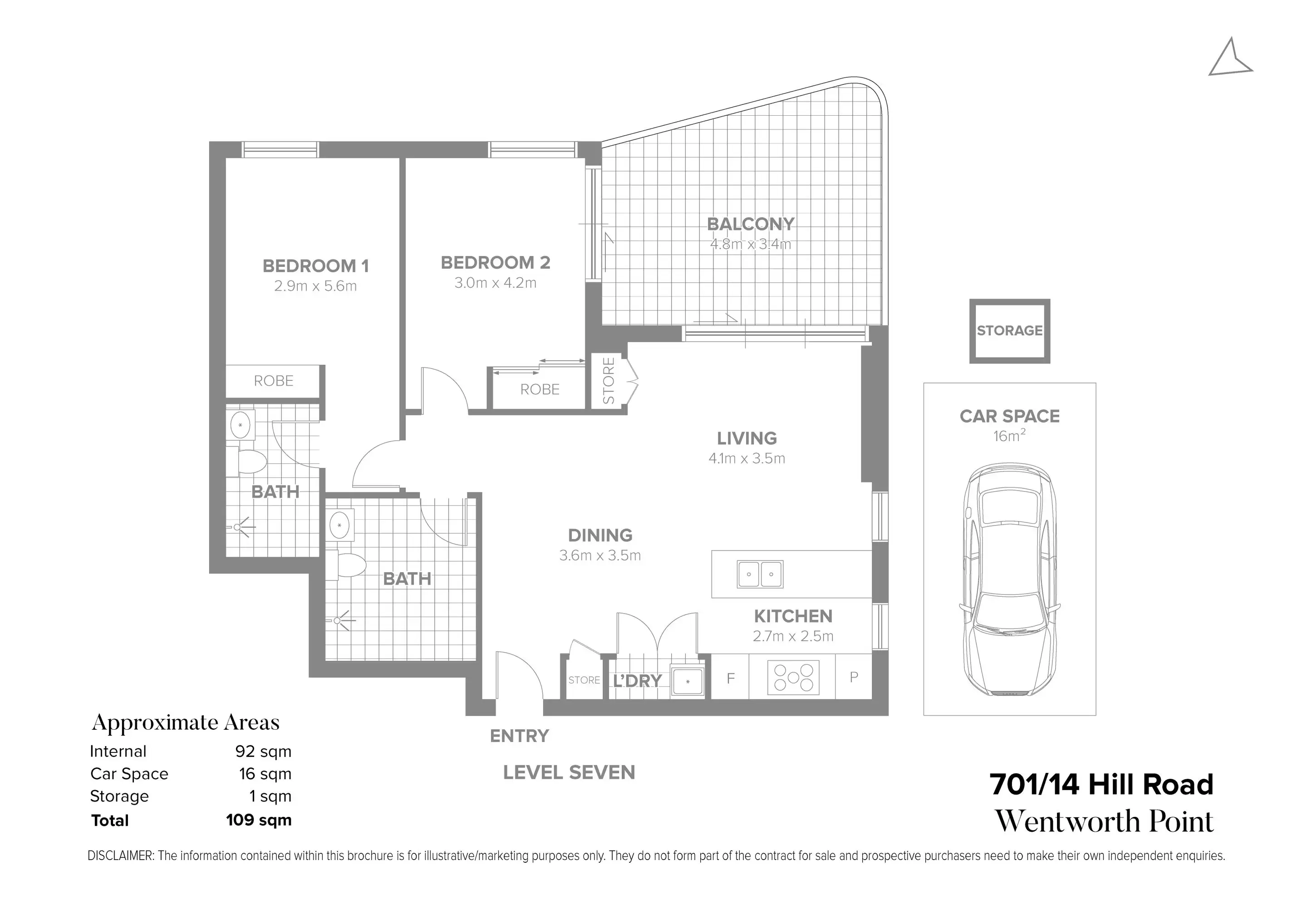 701/14 Hill Road, Wentworth Point Sold by Chidiac Realty - floorplan