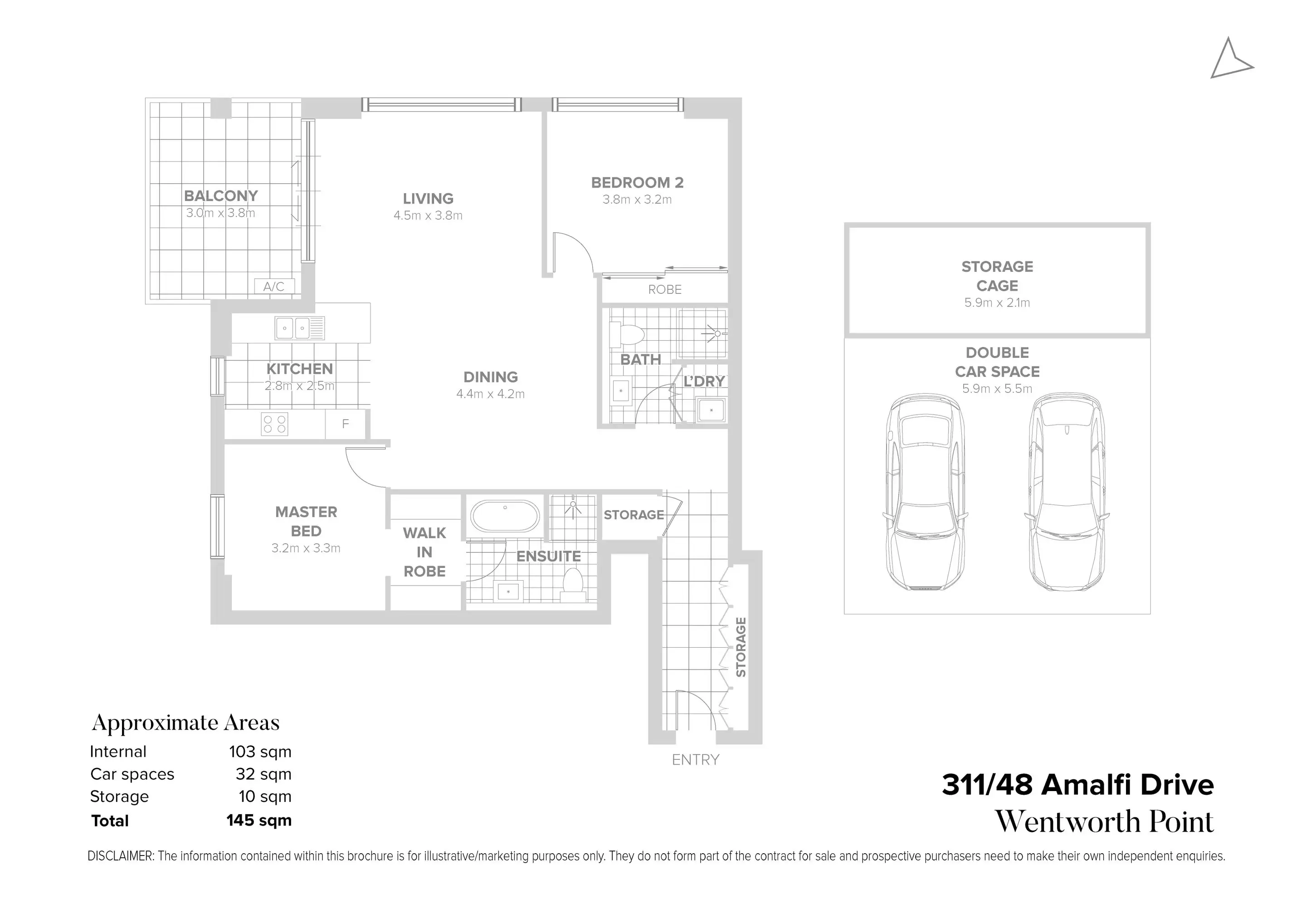 311/48 Amalfi Drive, Wentworth Point Sold by Chidiac Realty - floorplan