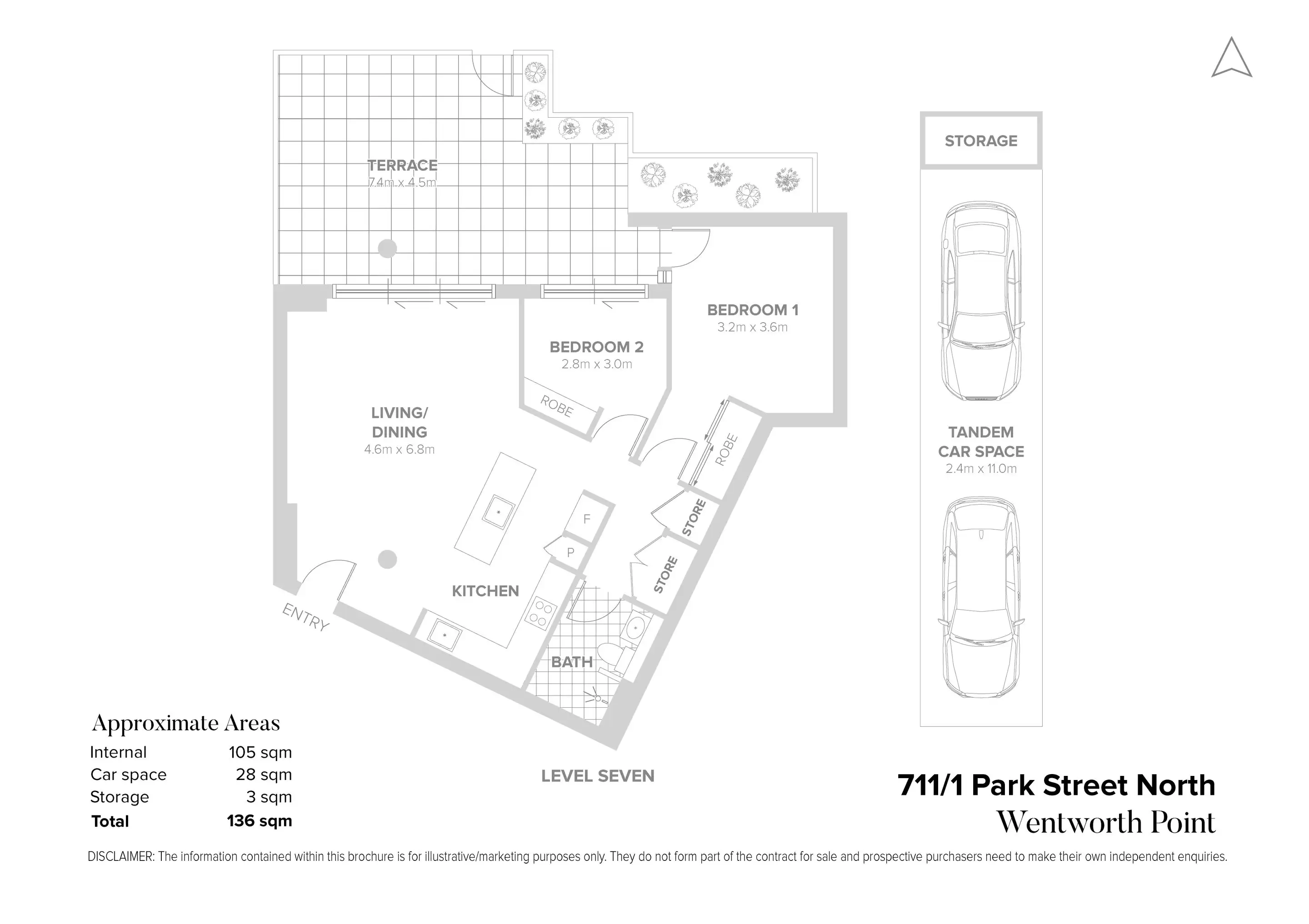 711/1 Park Street North, Wentworth Point Sold by Chidiac Realty - floorplan