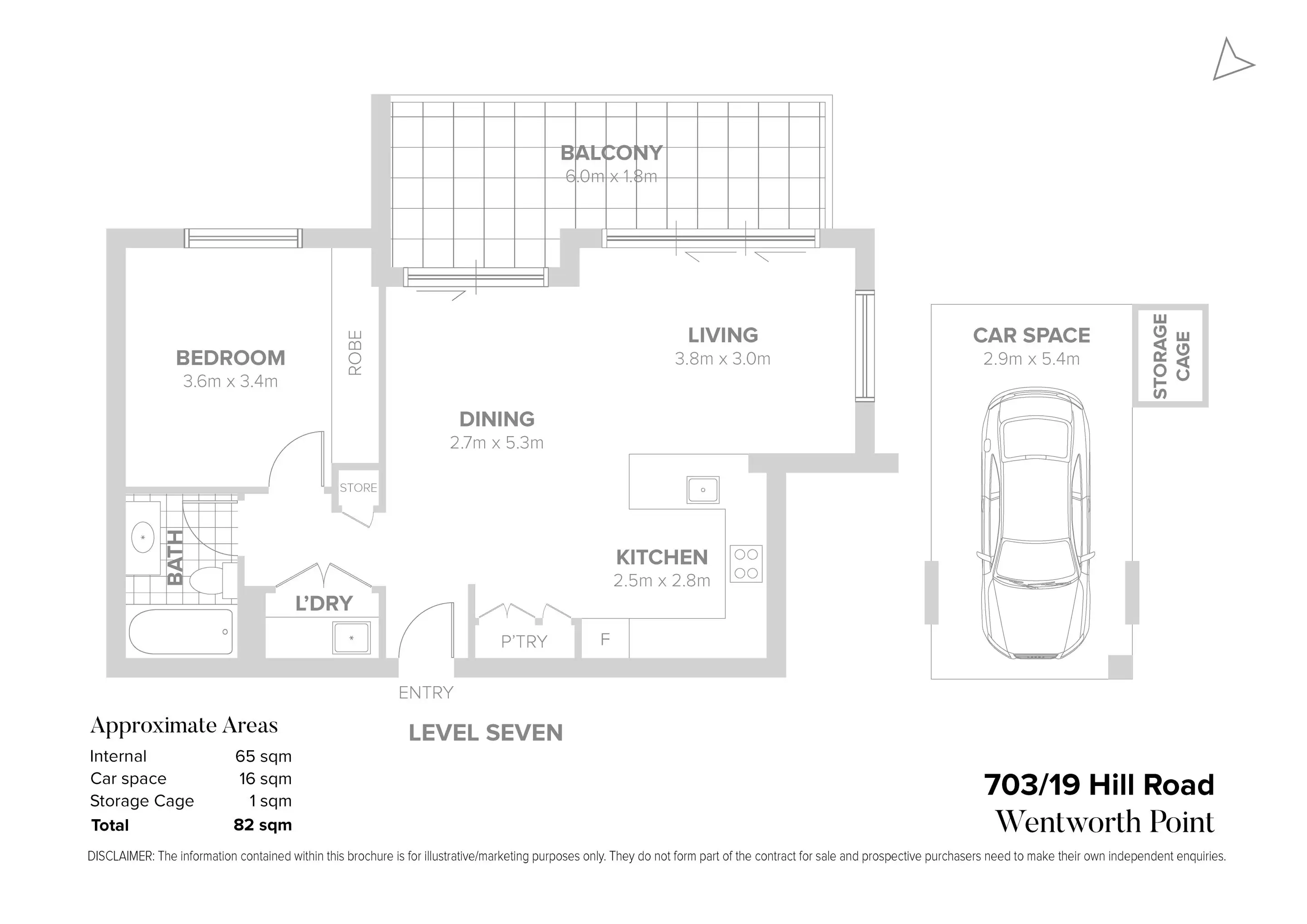 703/19 Hill Road, Wentworth Point Sold by Chidiac Realty - floorplan