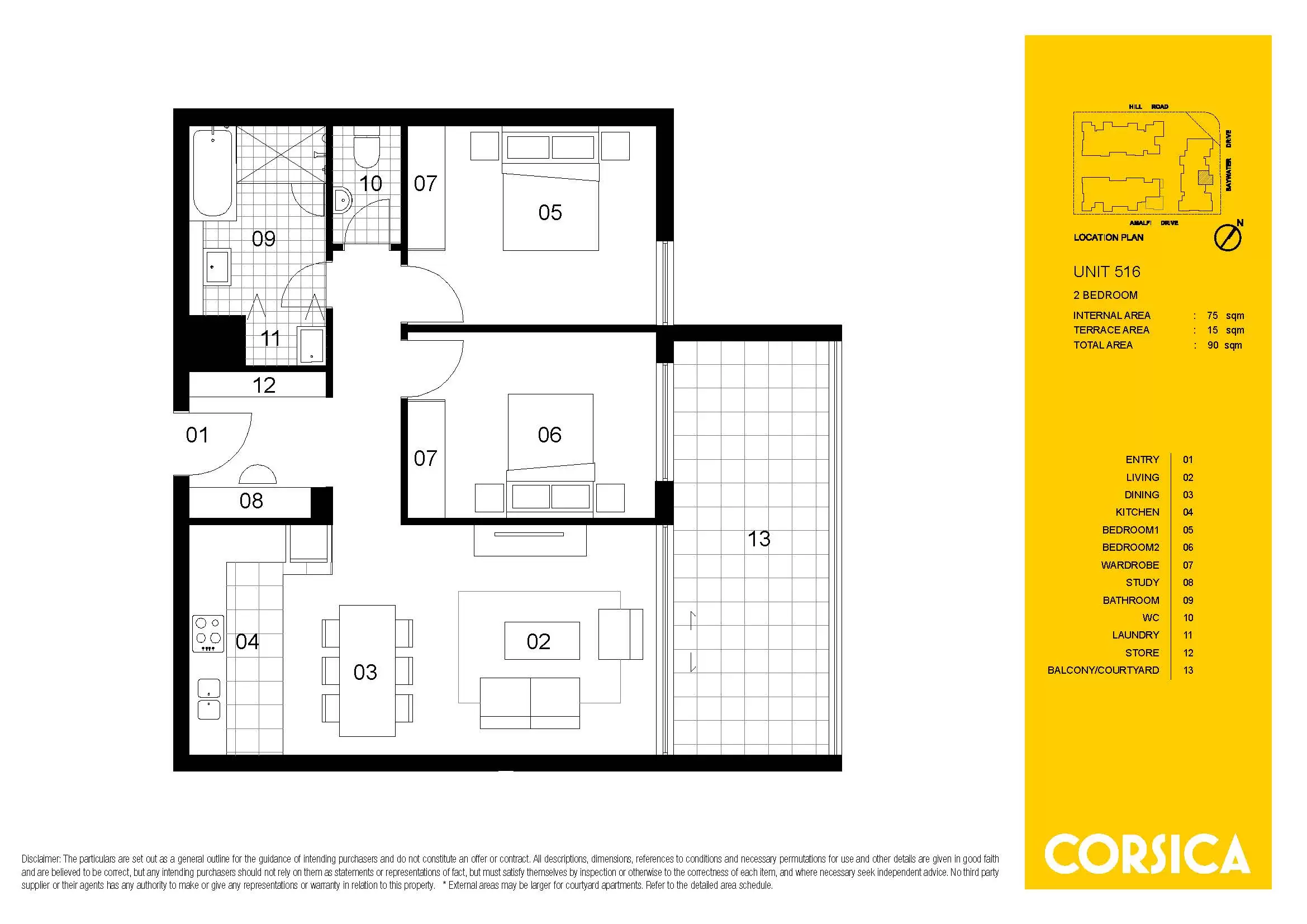 516/6 Baywater Drive, Wentworth Point Leased by Chidiac Realty - floorplan