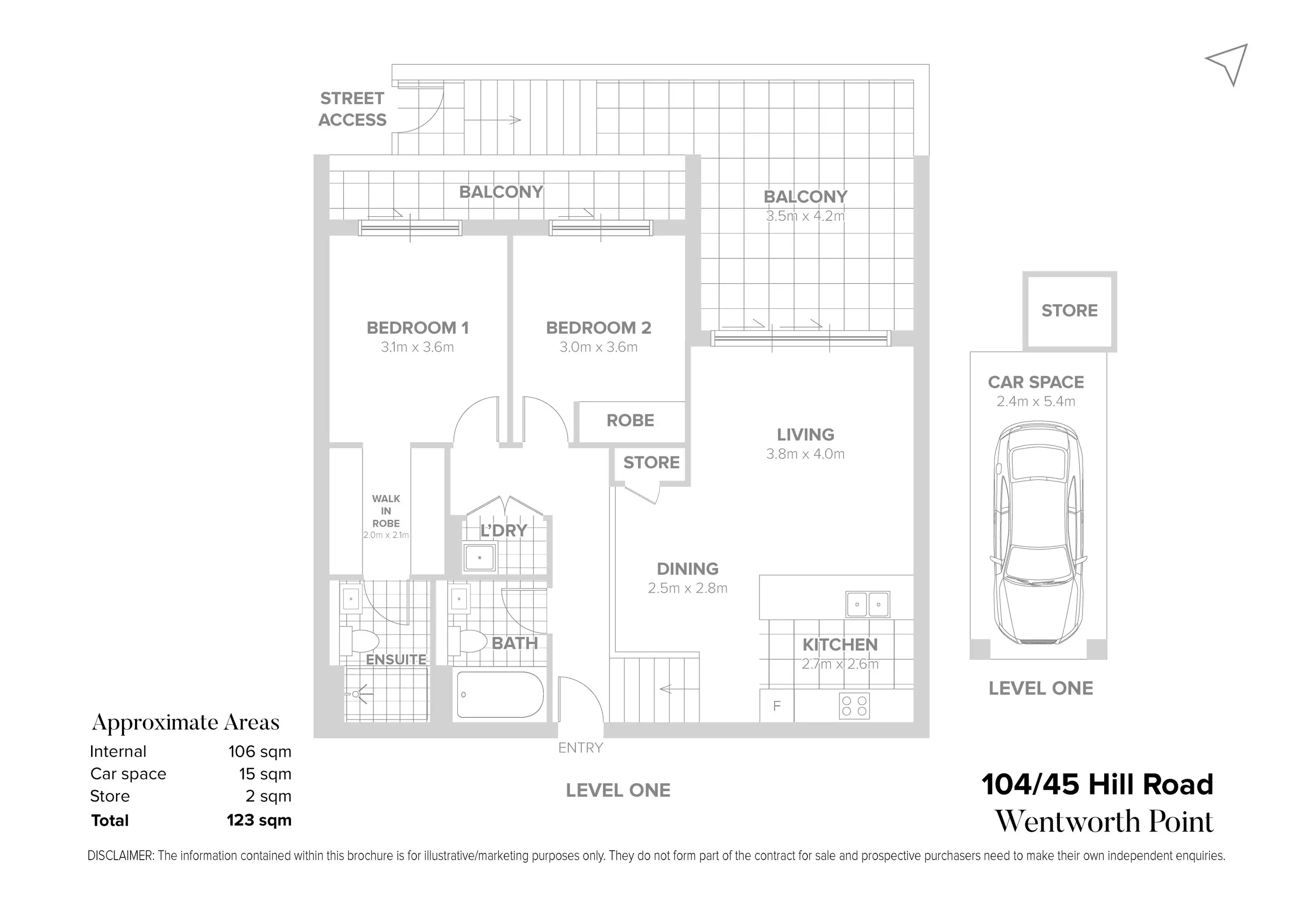 104/45 Hill Road, Wentworth Point Sold by Chidiac Realty - floorplan