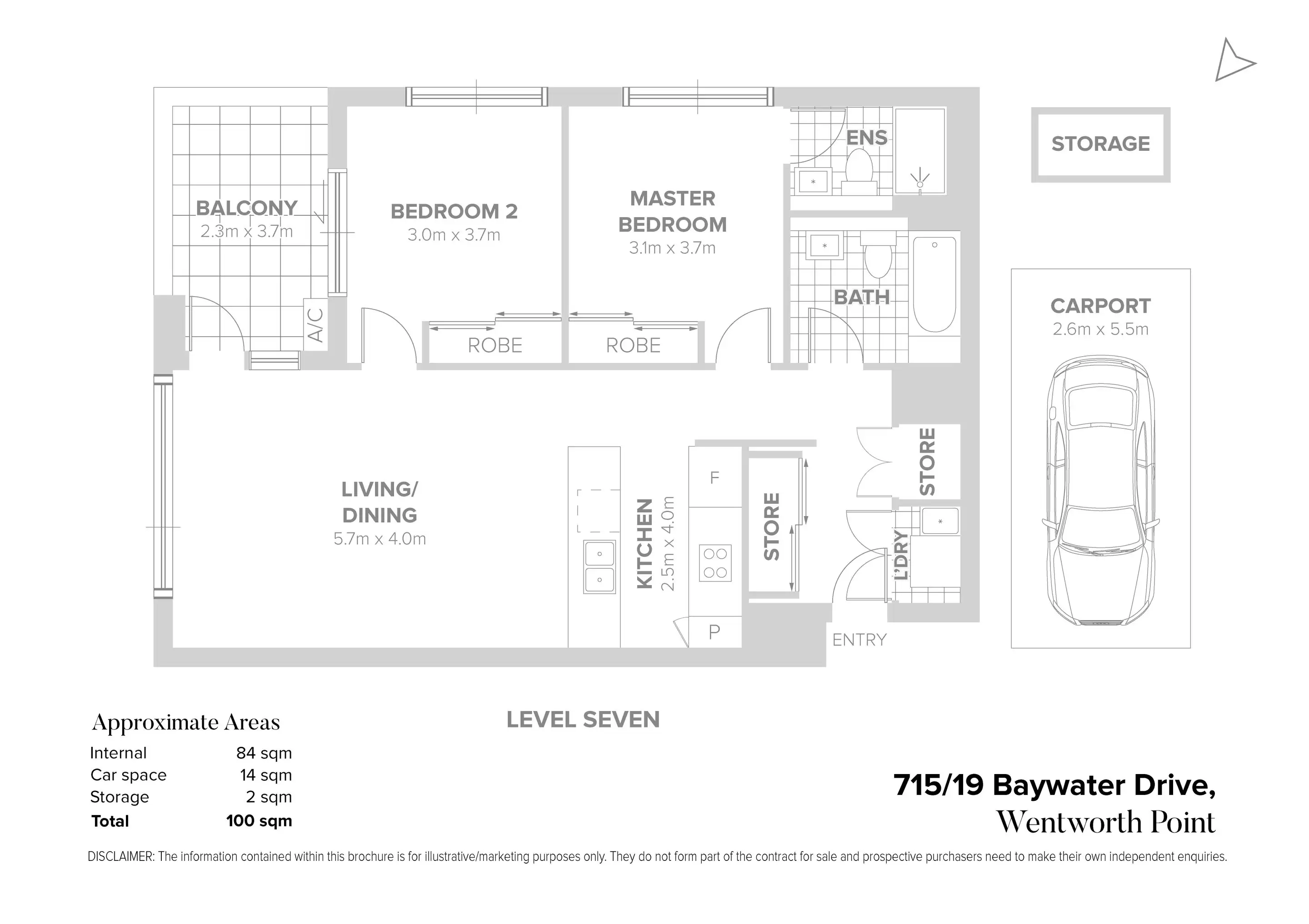 715/19 Baywater Drive, Wentworth Point Sold by Chidiac Realty - floorplan