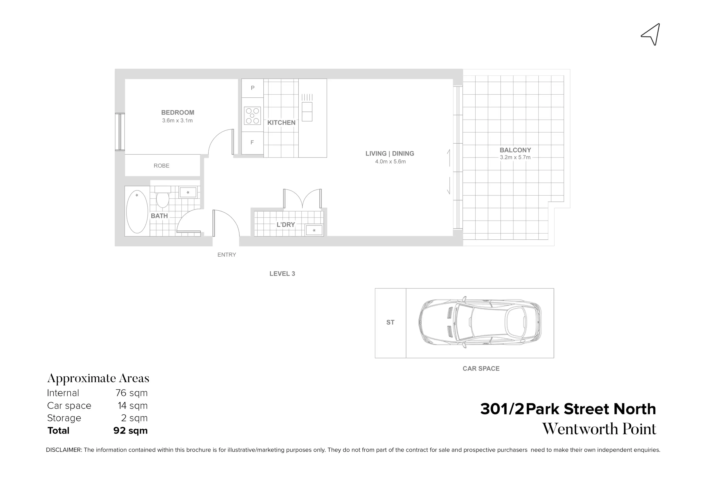 301/2 Park St North, Wentworth Point Sold by Chidiac Realty - floorplan