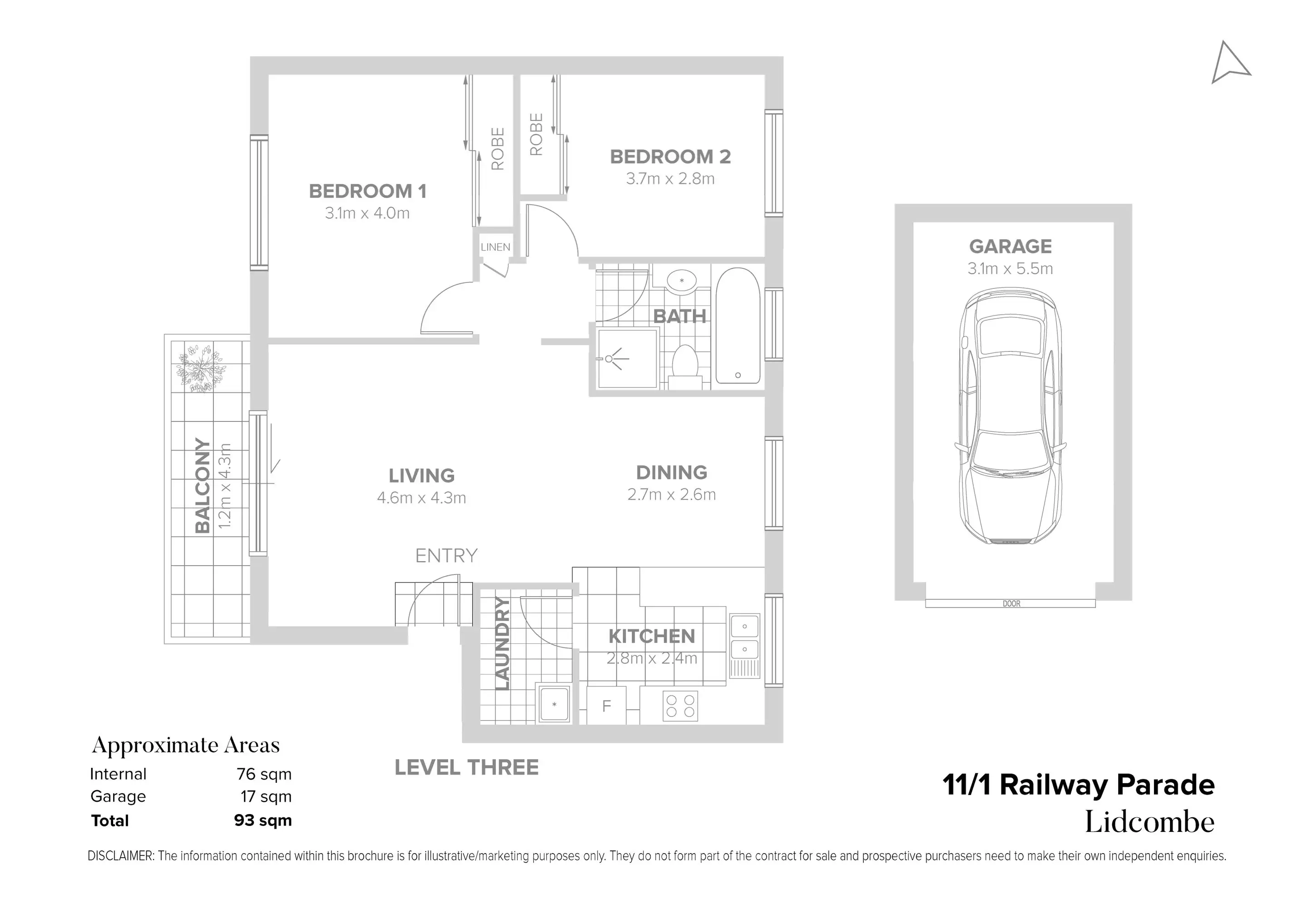 11/1 Railway Parade, Lidcombe Sold by Chidiac Realty - floorplan