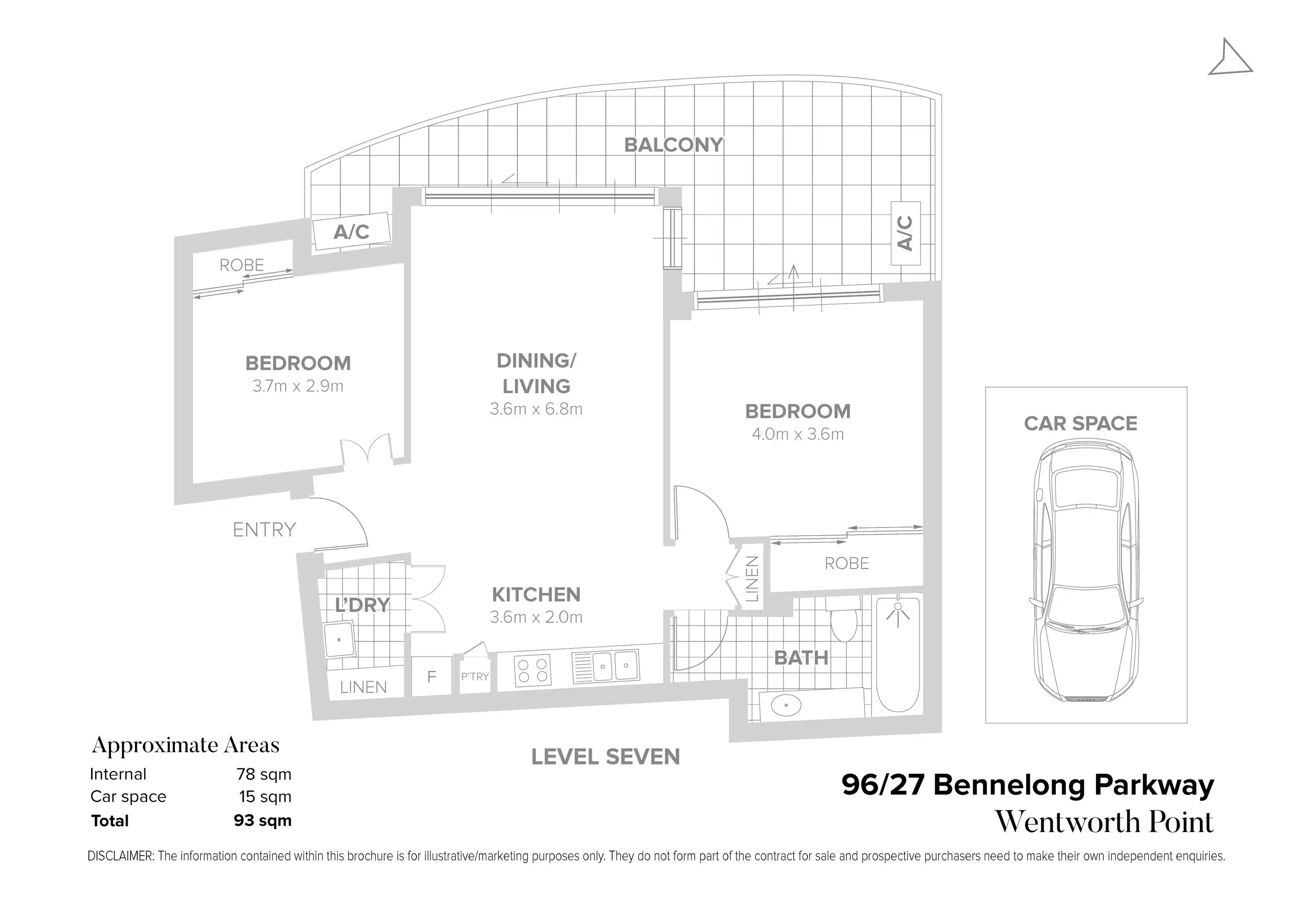96/27 Bennelong Parkway, Wentworth Point Sold by Chidiac Realty - floorplan