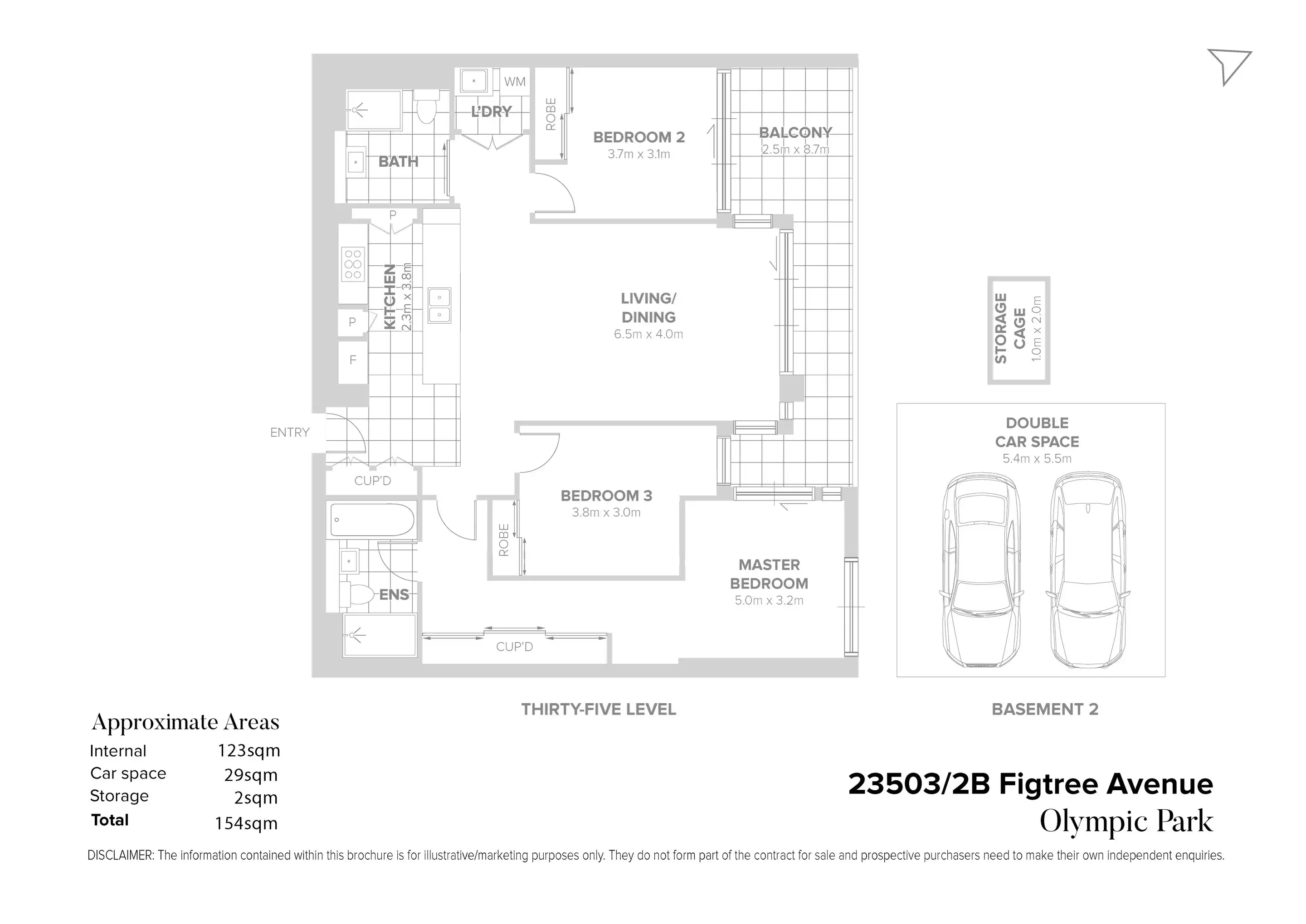 23503/2B Figtree Drive, Sydney Olympic Park Sold by Chidiac Realty - floorplan