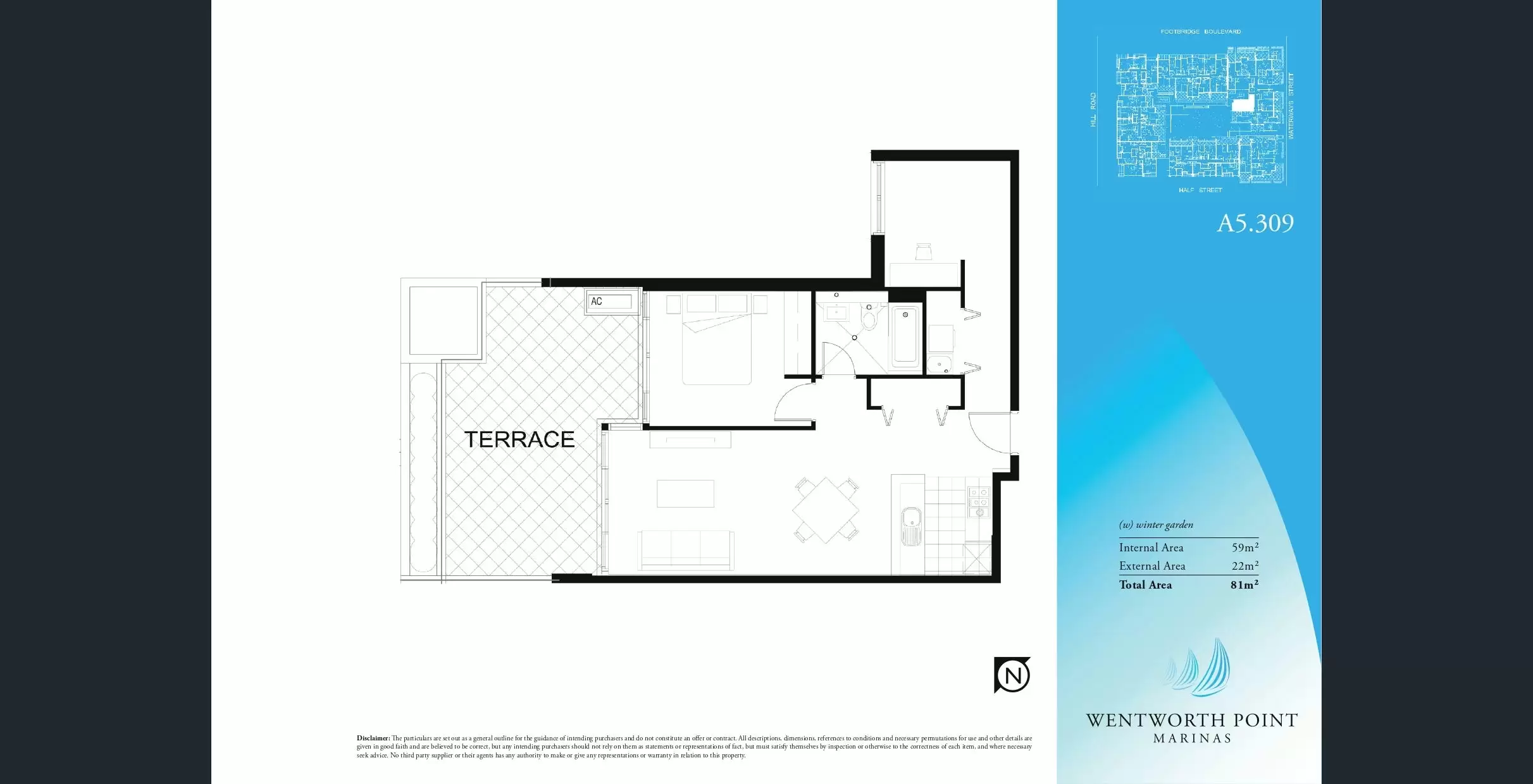 309/3 Waterways Street, Wentworth Point Leased by Chidiac Realty - floorplan