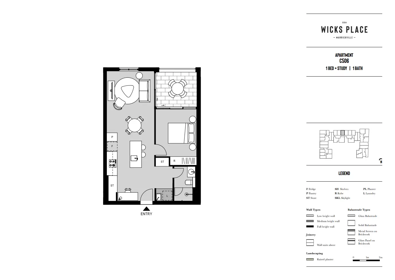 518/186C Victoria Road, Marrickville Leased by Chidiac Realty - floorplan