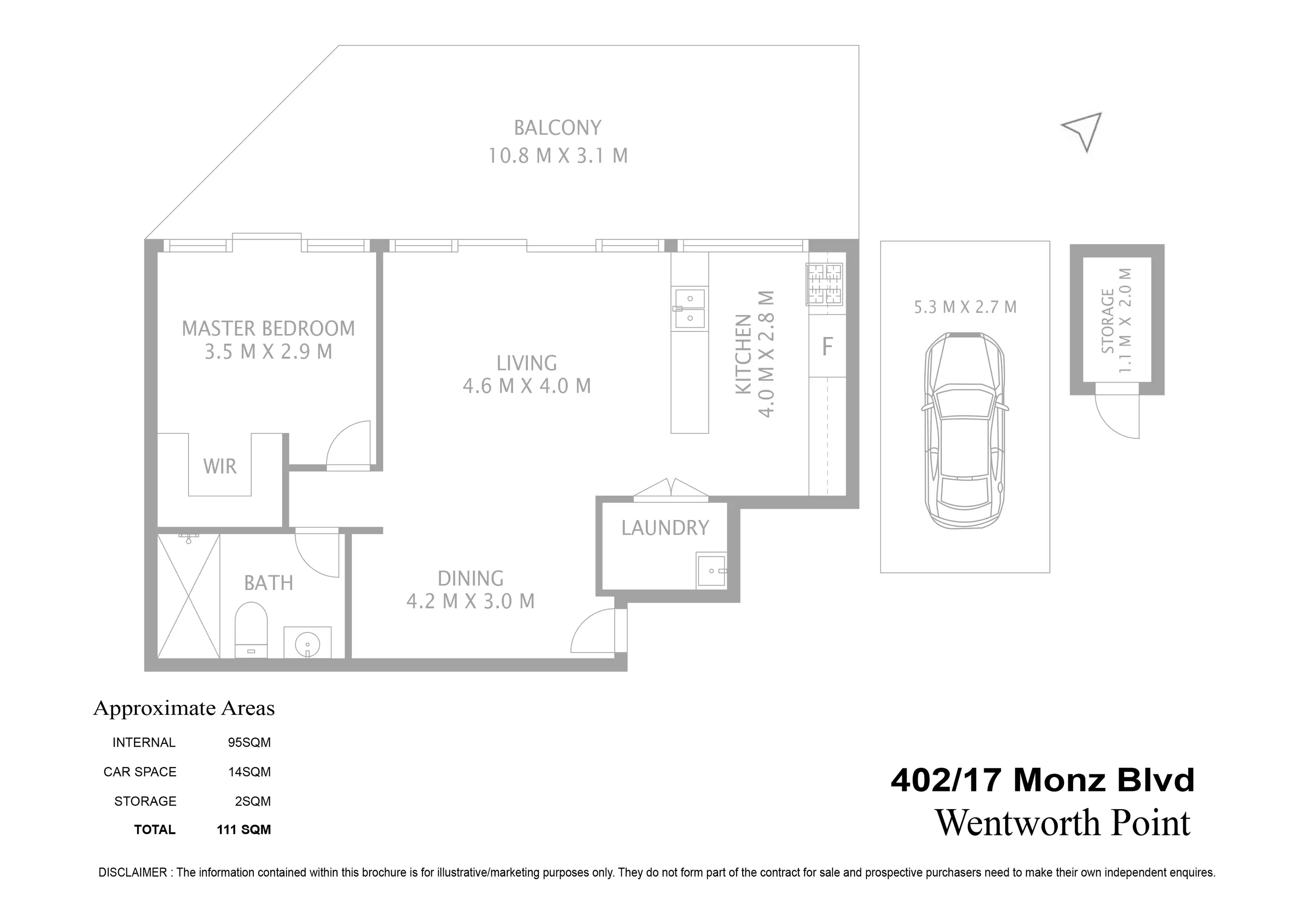 402/17 Monza Boulevard, Wentworth Point Sold by Chidiac Realty - floorplan