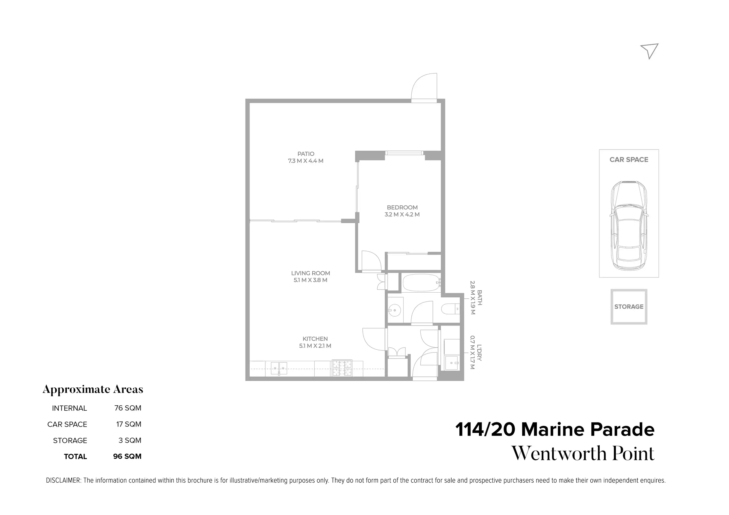 114/20 Marine Parade, Wentworth Point Sold by Chidiac Realty - floorplan