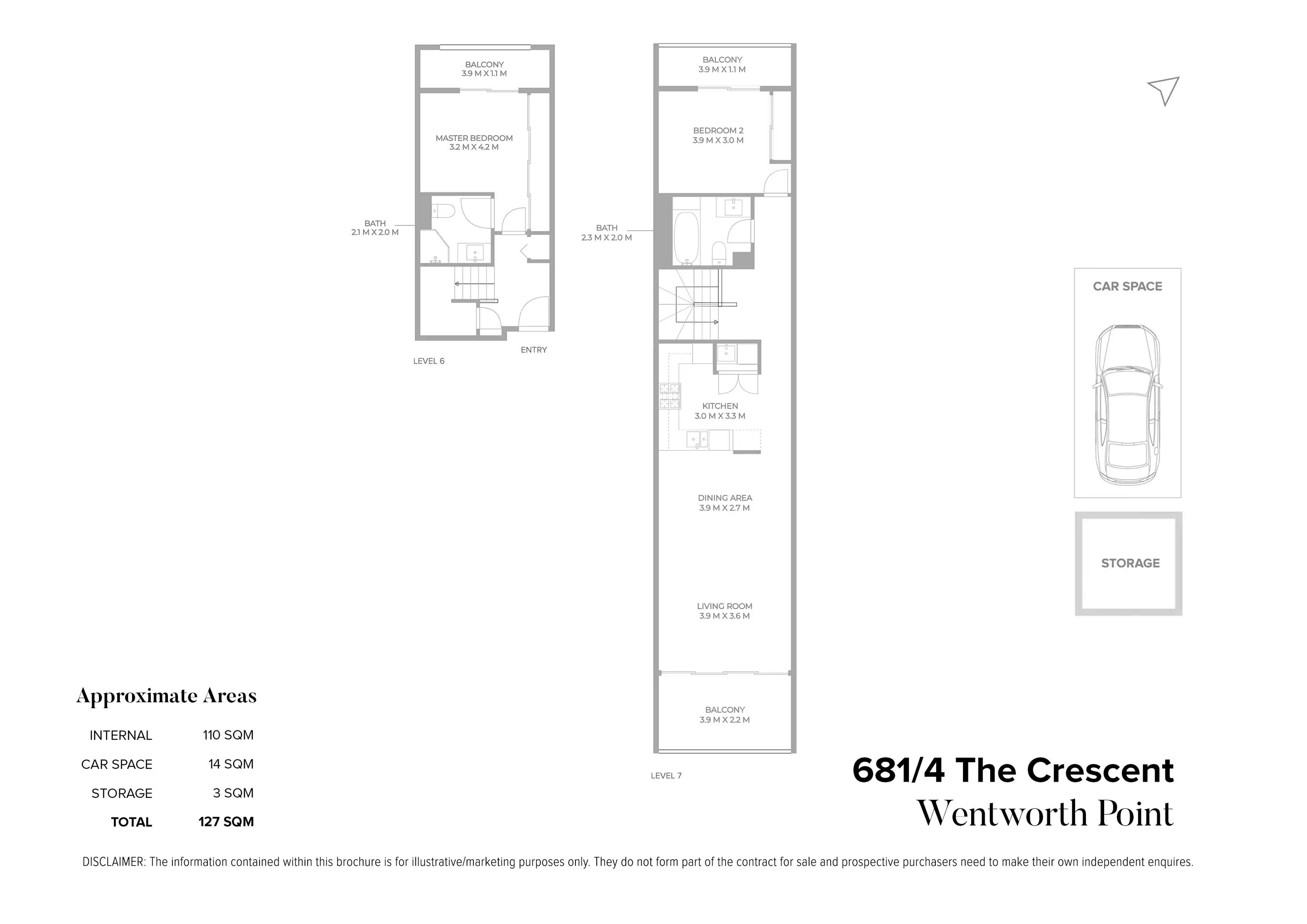 681/4 The Crescent, Wentworth Point Sold by Chidiac Realty - floorplan