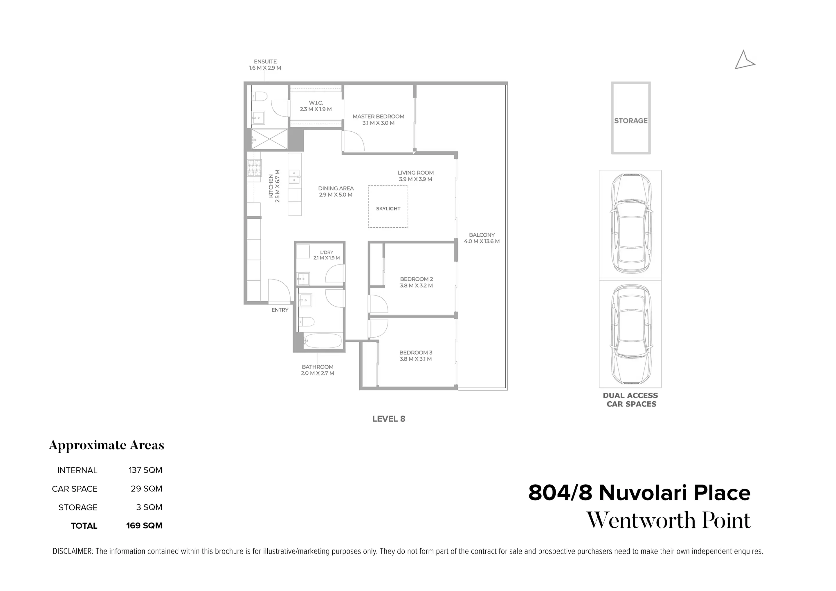 804/8 Nuvolari Place, Wentworth Point Sold by Chidiac Realty - floorplan