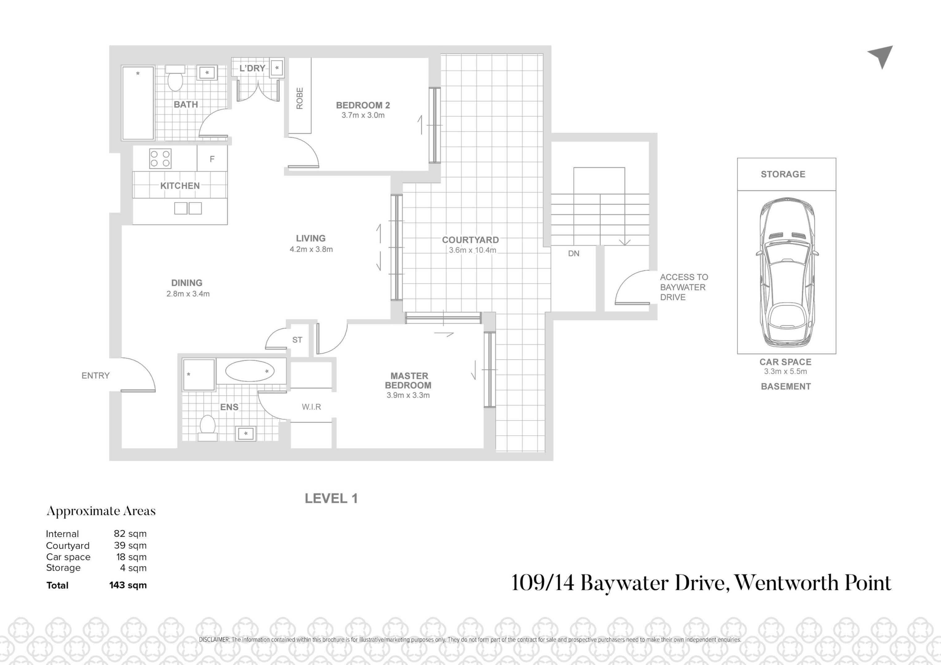109/14 Baywater Drive, Wentworth Point Sold by Chidiac Realty - floorplan