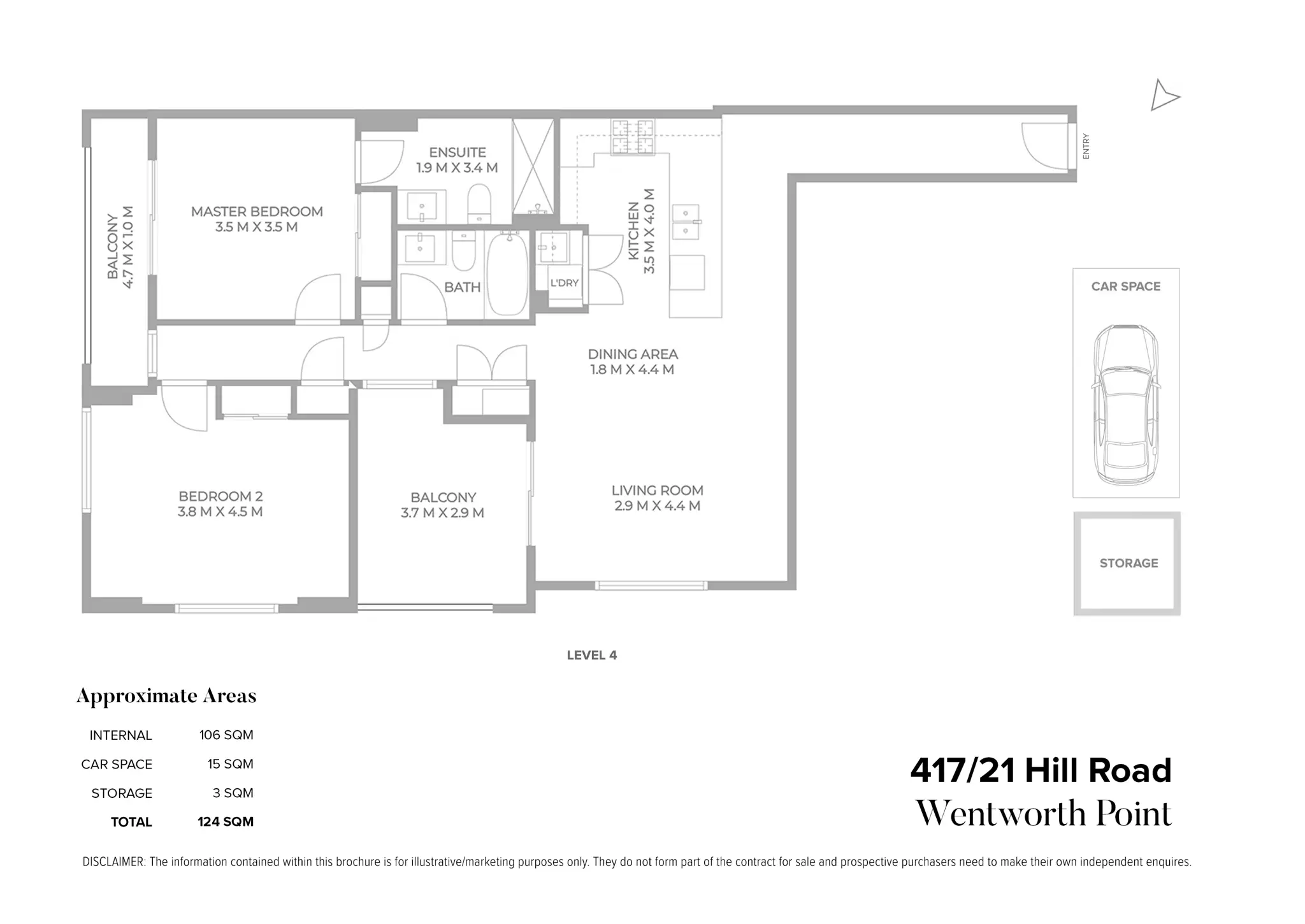 417/21 Hill Road, Wentworth Point Sold by Chidiac Realty - floorplan