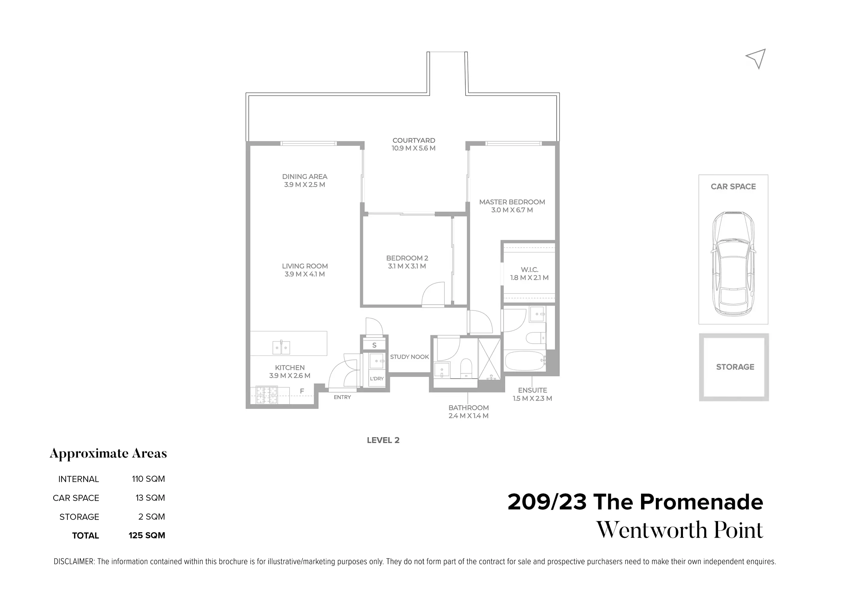 209/23 The Promenade, Wentworth Point Sold by Chidiac Realty - floorplan