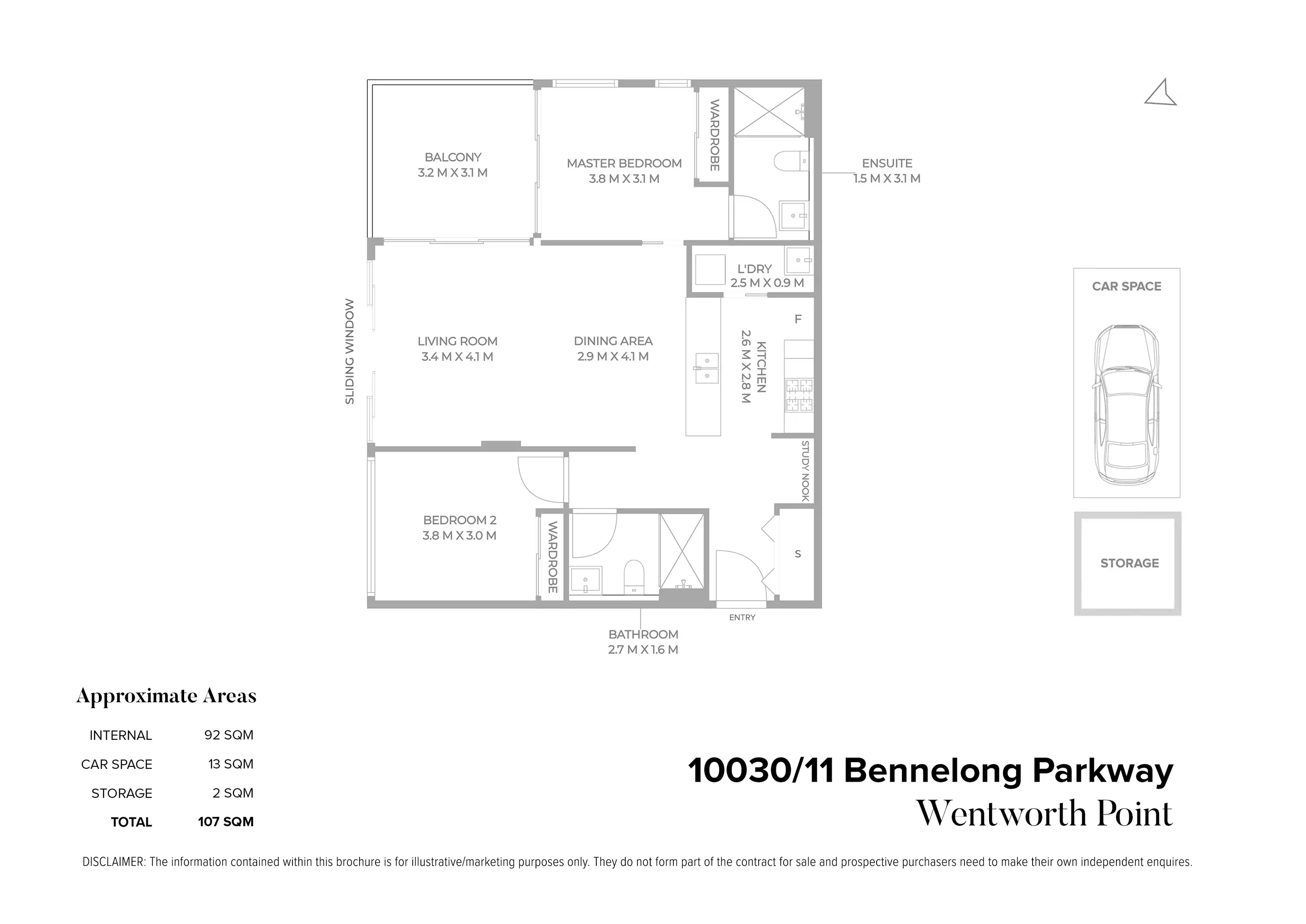 10030/11 Bennelong Parkway, Wentworth Point Sold by Chidiac Realty - floorplan