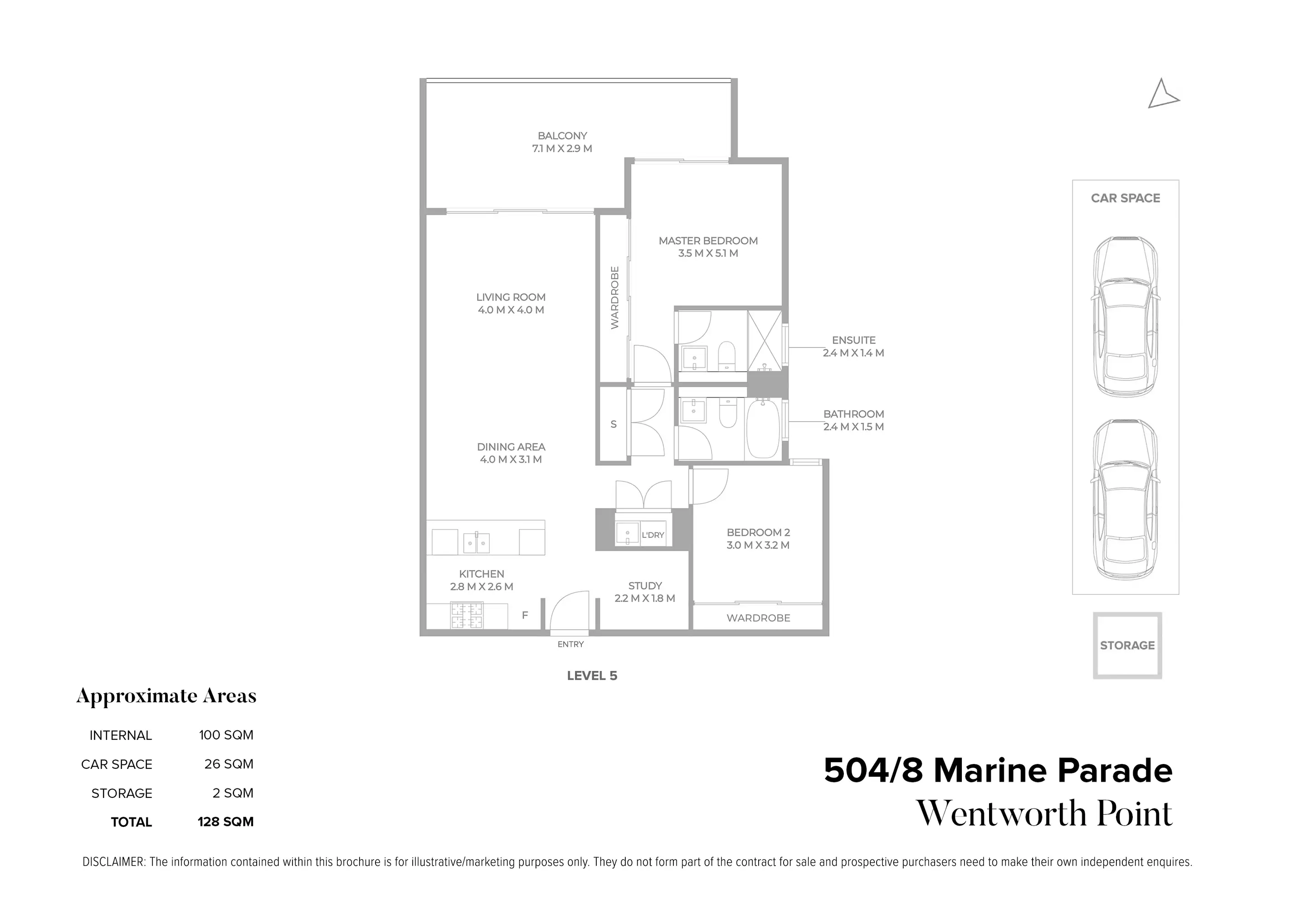 504/8 Marine Parade, Wentworth Point Sold by Chidiac Realty - floorplan