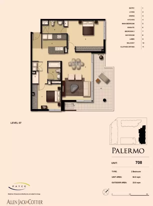 708/6 Nuvolari Place, Wentworth Point Leased by Chidiac Realty - floorplan