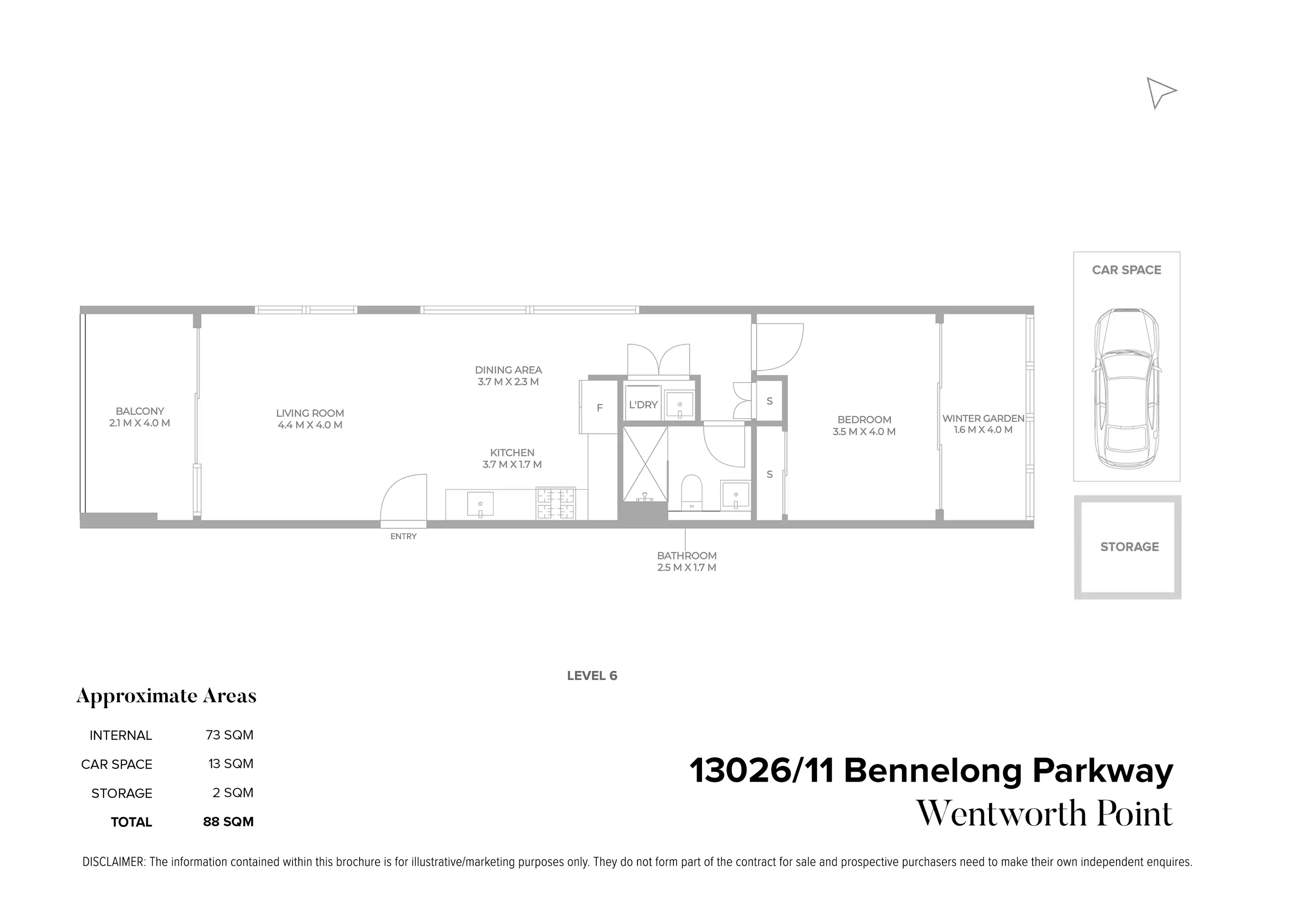 13026/11 Bennelong Parkway, Wentworth Point Sold by Chidiac Realty - floorplan
