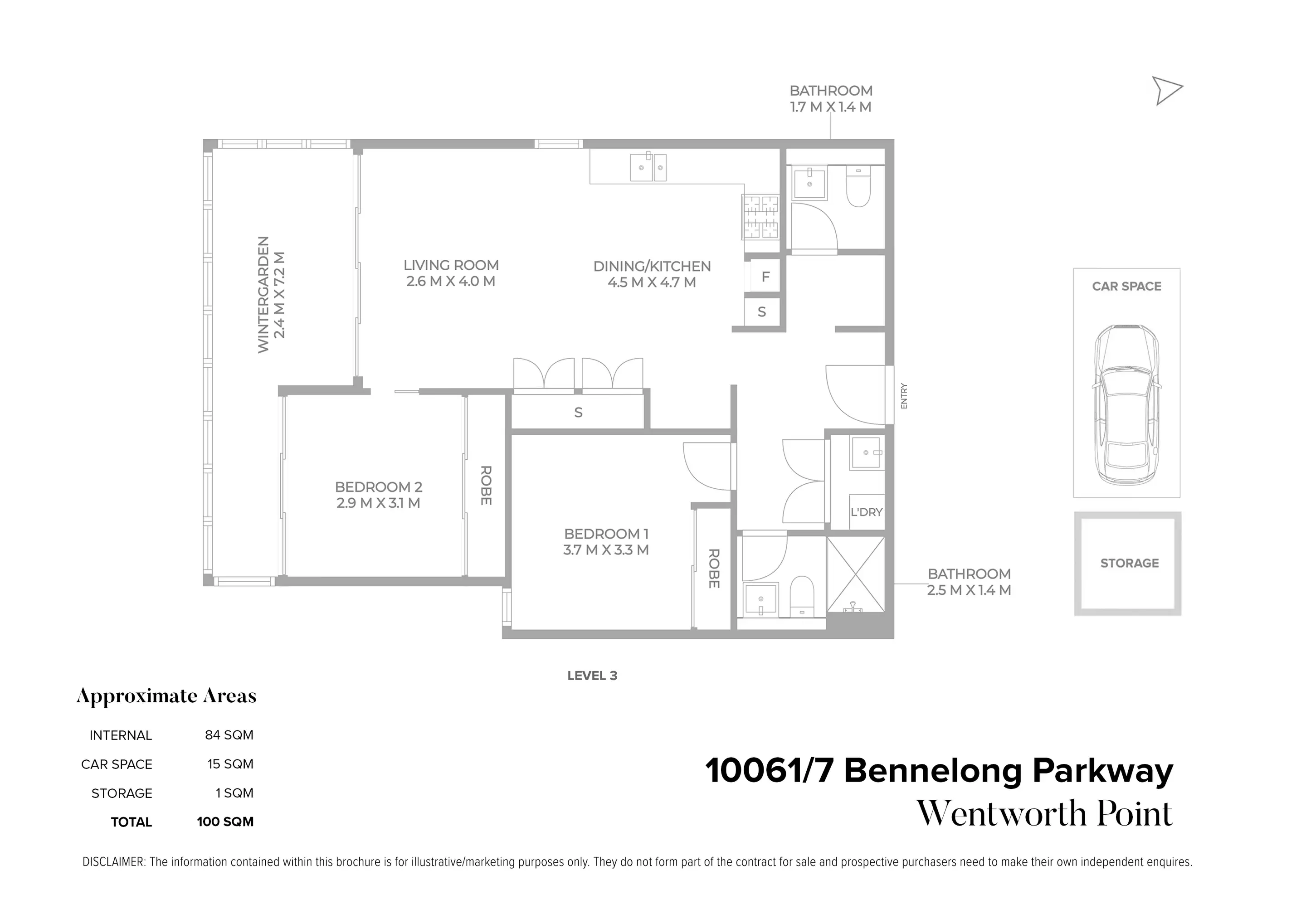 10061/7 Bennelong Parkway, Wentworth Point Sold by Chidiac Realty - floorplan