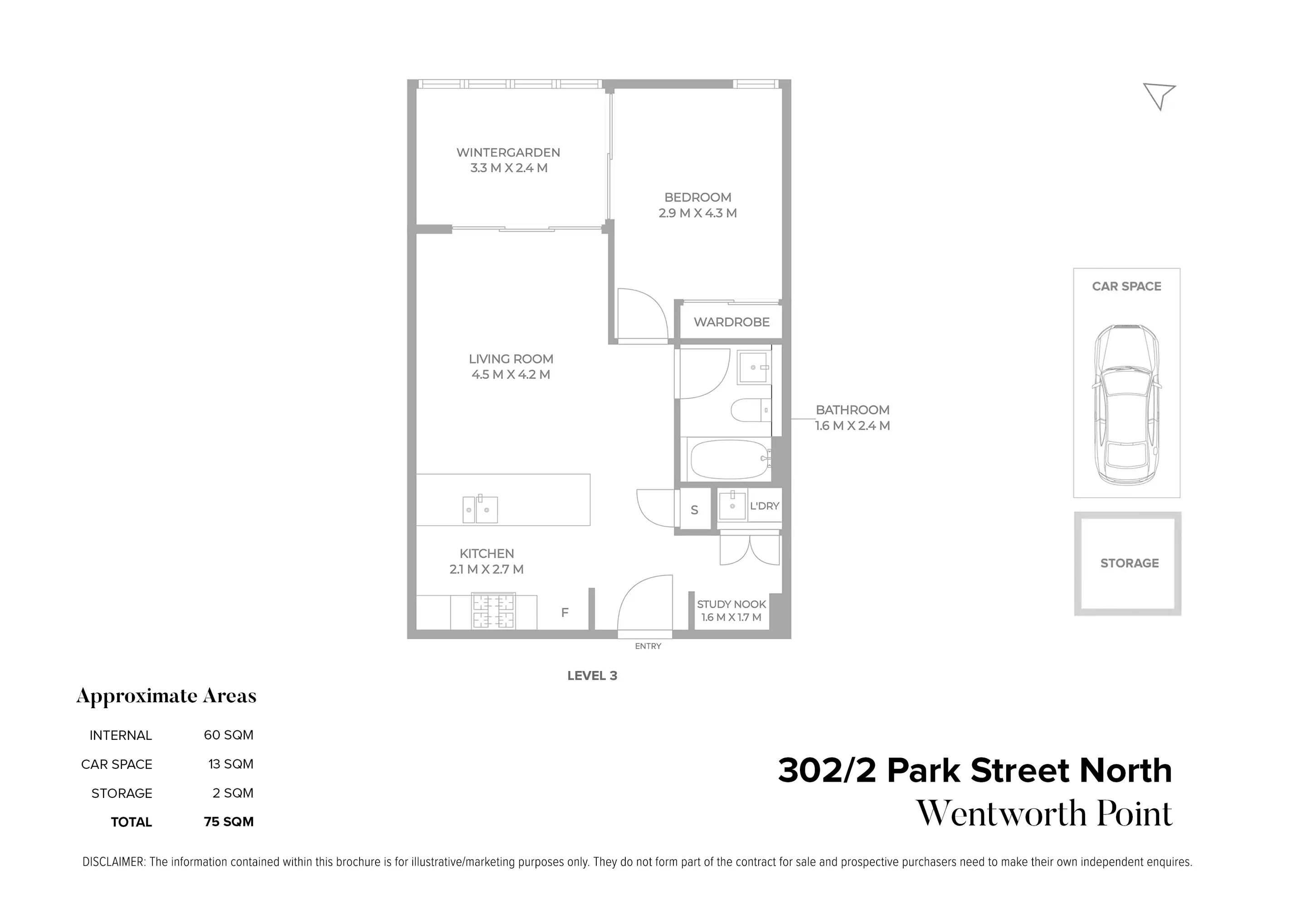 302/2 Park Street North, Wentworth Point Sold by Chidiac Realty - floorplan