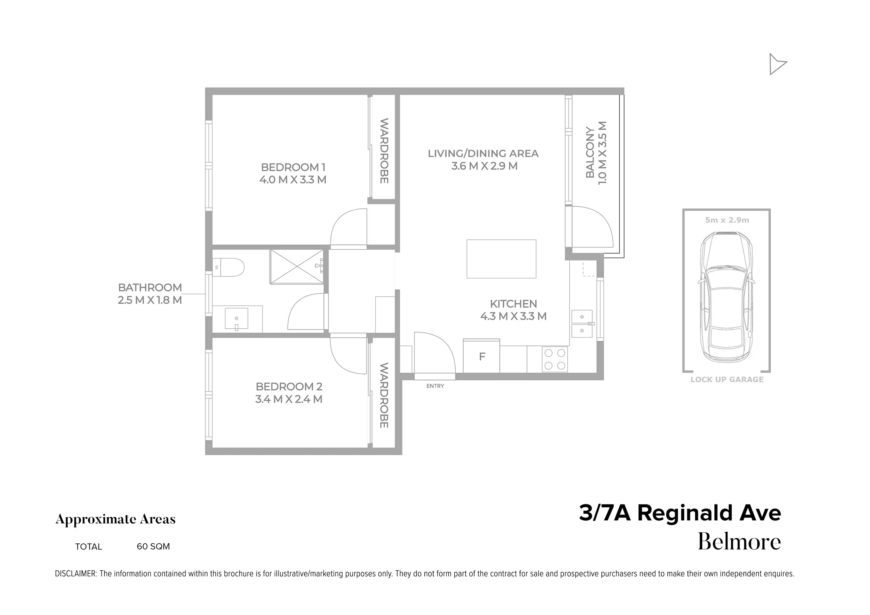 3/7A Reginald Avenue, Belmore Sold by Chidiac Realty - floorplan