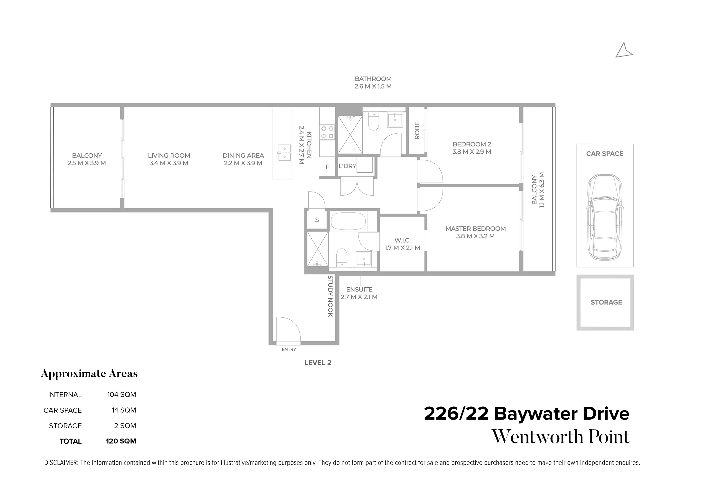 226/22 Baywater Drive, Wentworth Point Sold by Chidiac Realty - floorplan