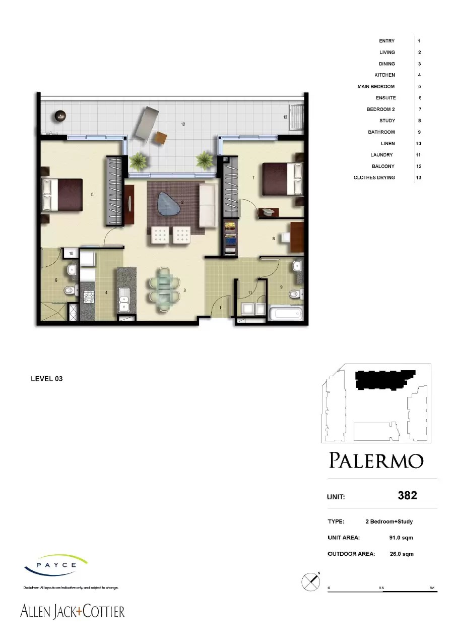 382/33 Hill Road, Wentworth Point Leased by Chidiac Realty - floorplan