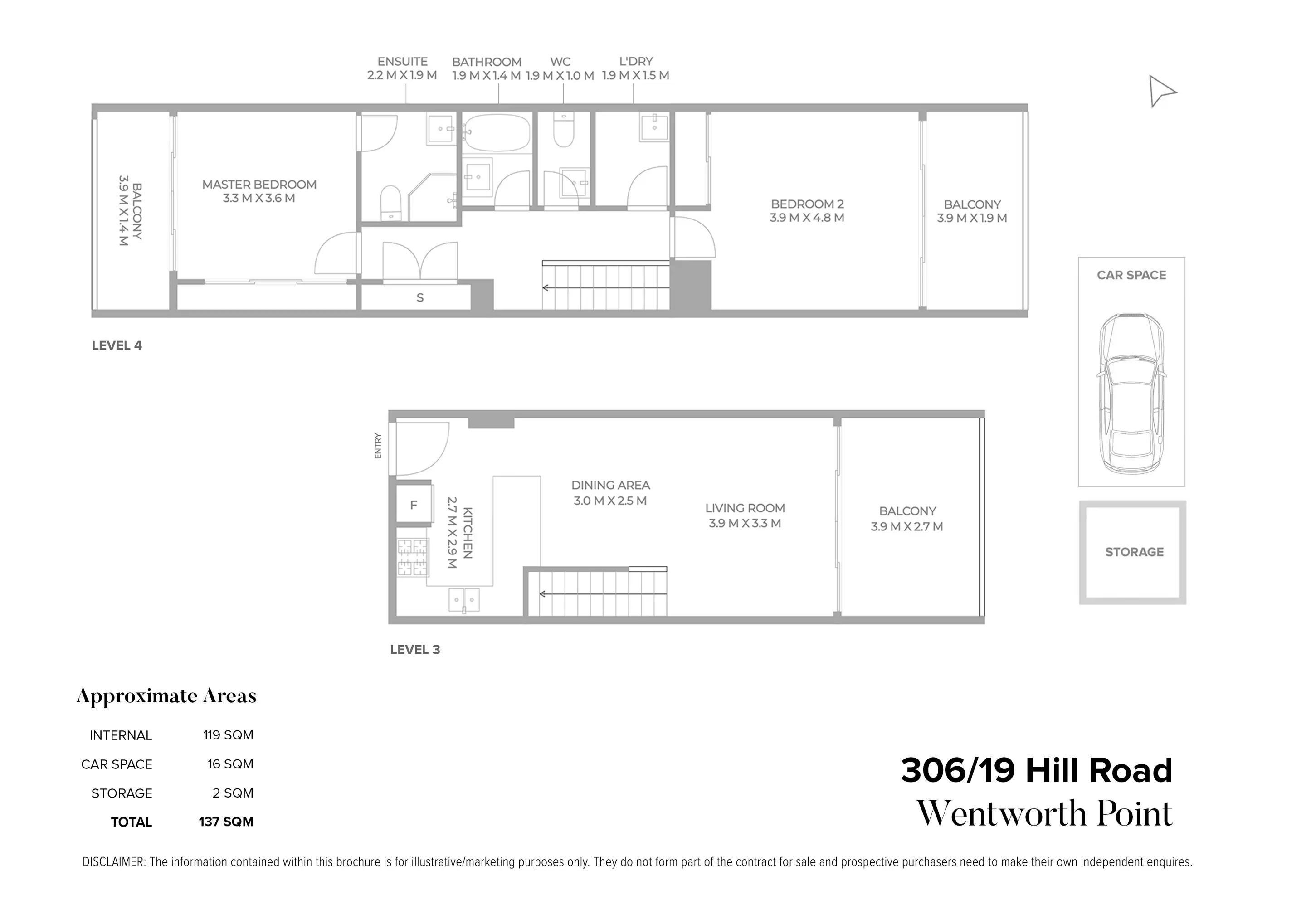 306/19 Hill Road, Wentworth Point Sold by Chidiac Realty - floorplan